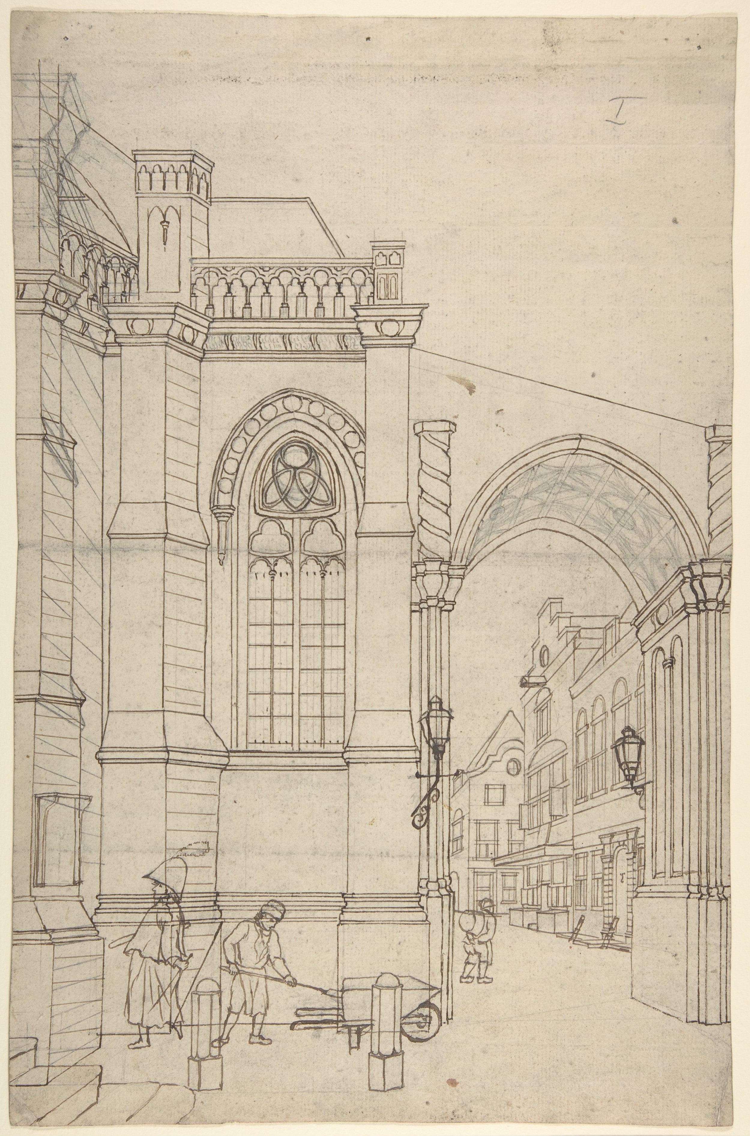 A Townscape with a Churchgate