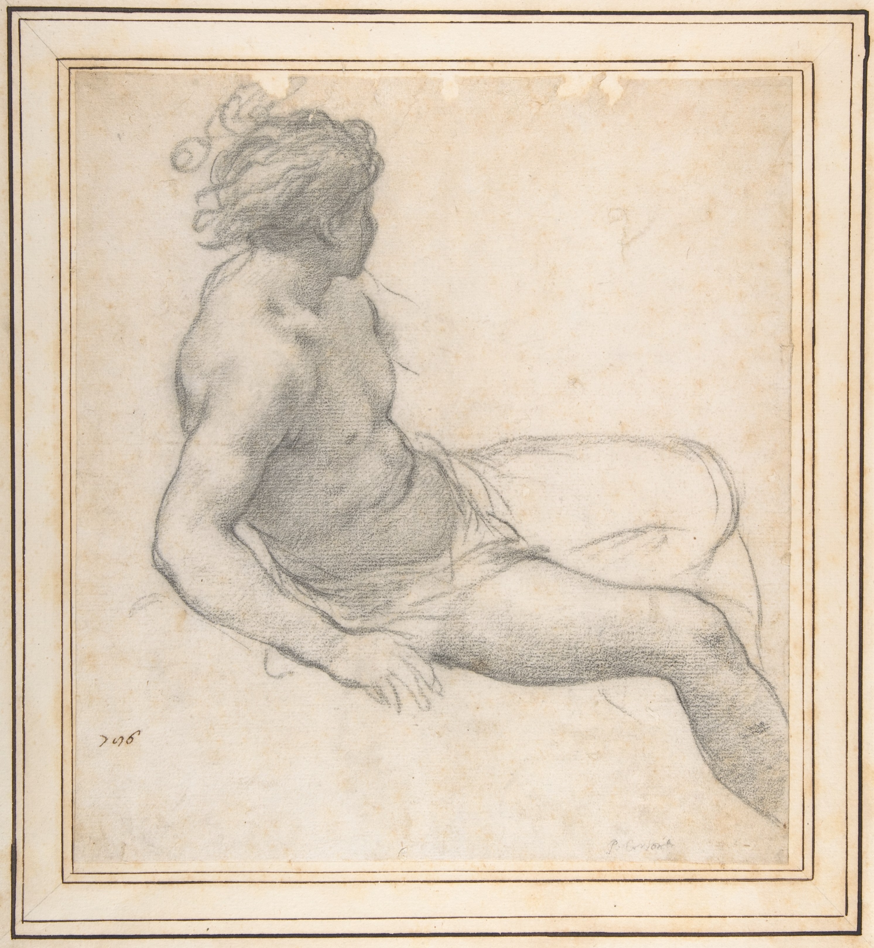 Study of a Seated Youth for the Age of Gold