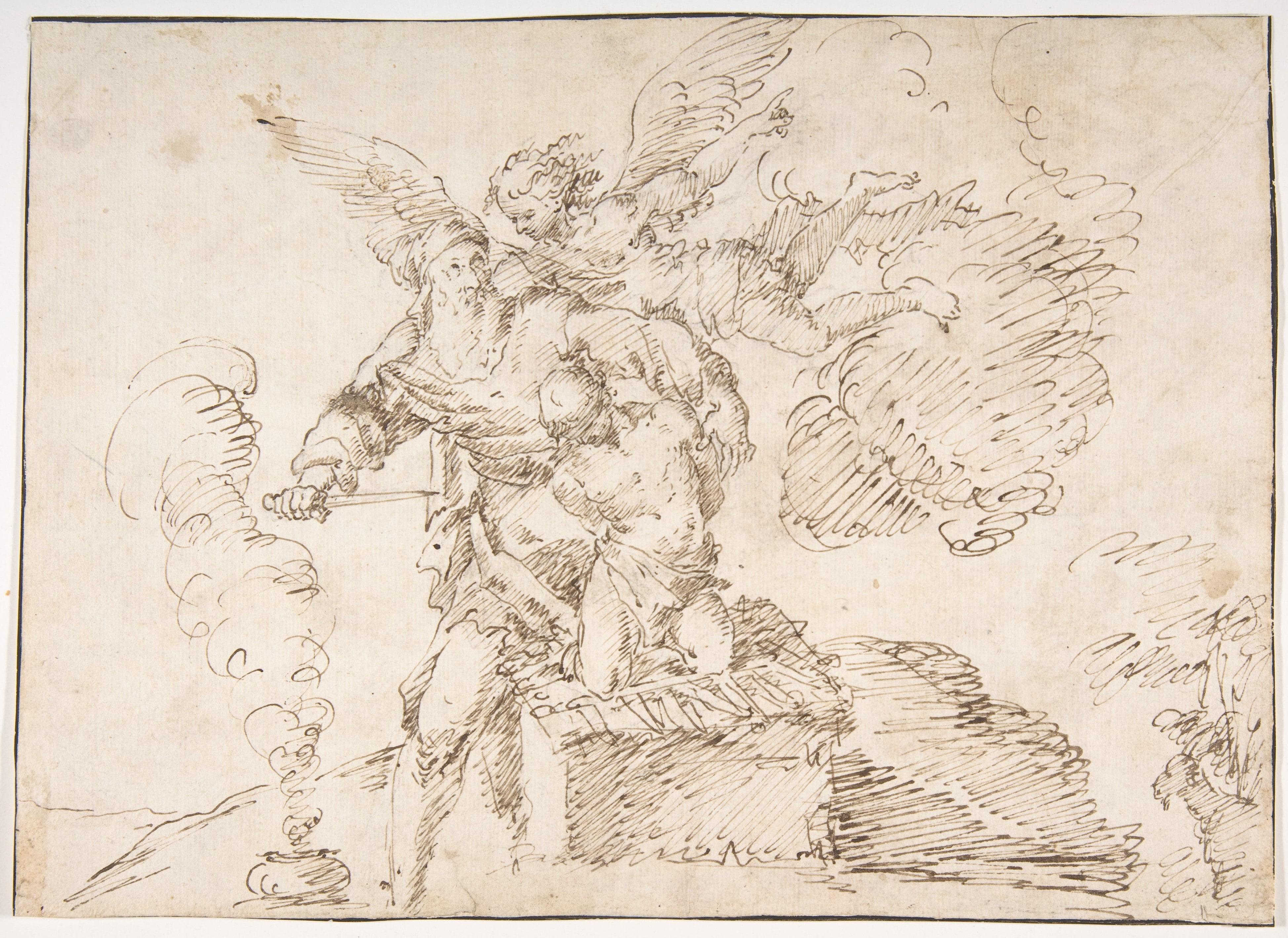 Abraham about to Sacrifice Isaac