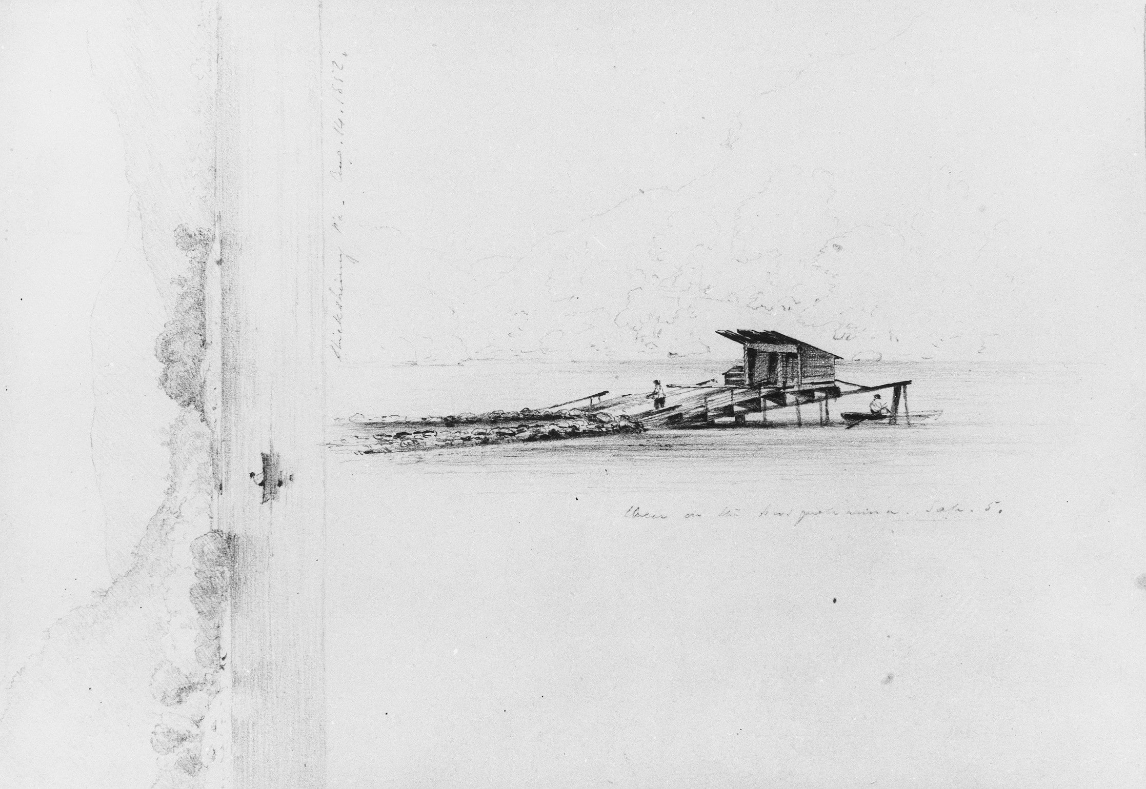 Shickshinny, Pennsylvania (Susquehanna at Shickshinny); Weir on the Susquehanna