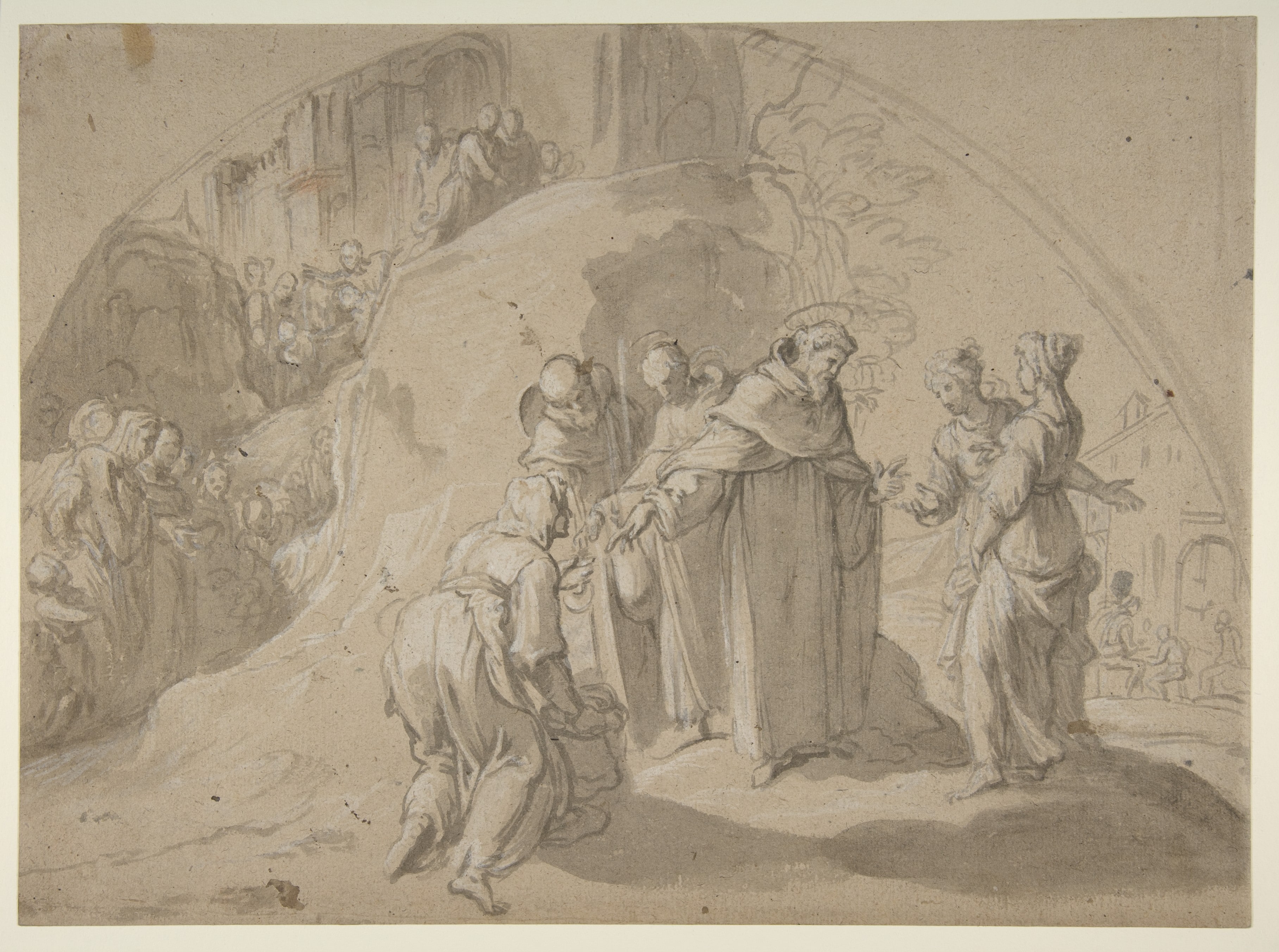 Saint Philip Benizi Converting Two Wicked Women at the City of Todi