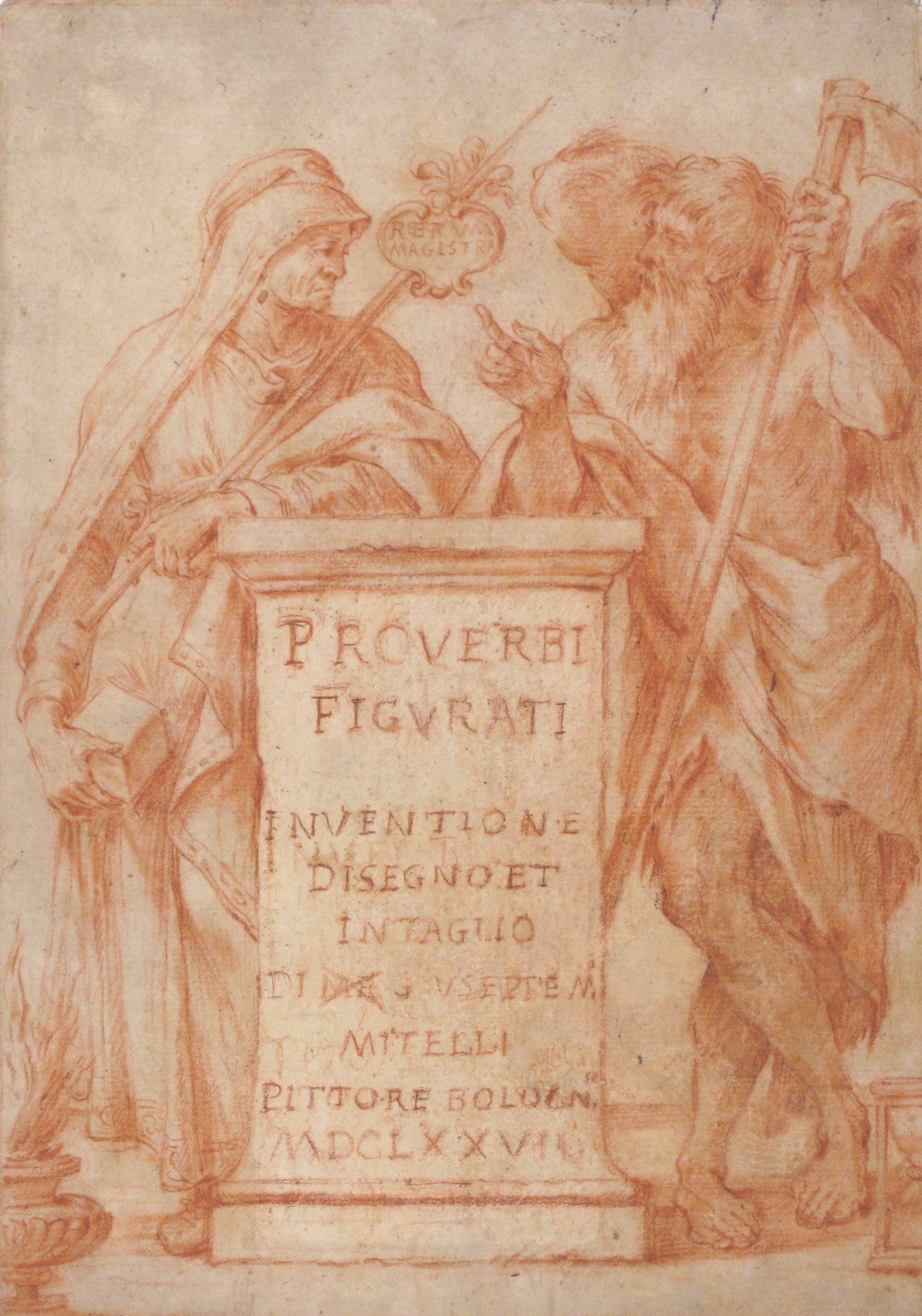 Allegorical Figures of Experience and Time