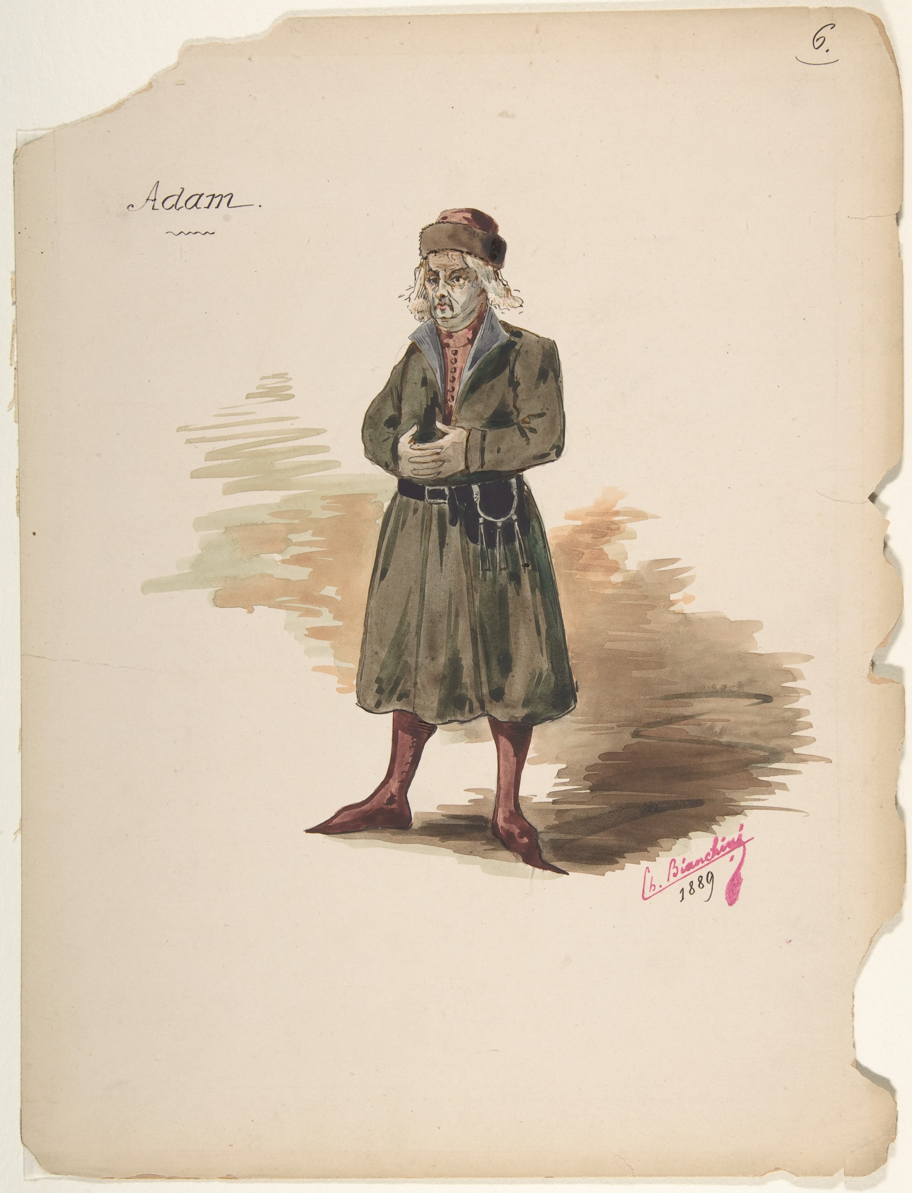 Costume Design for "Adam"