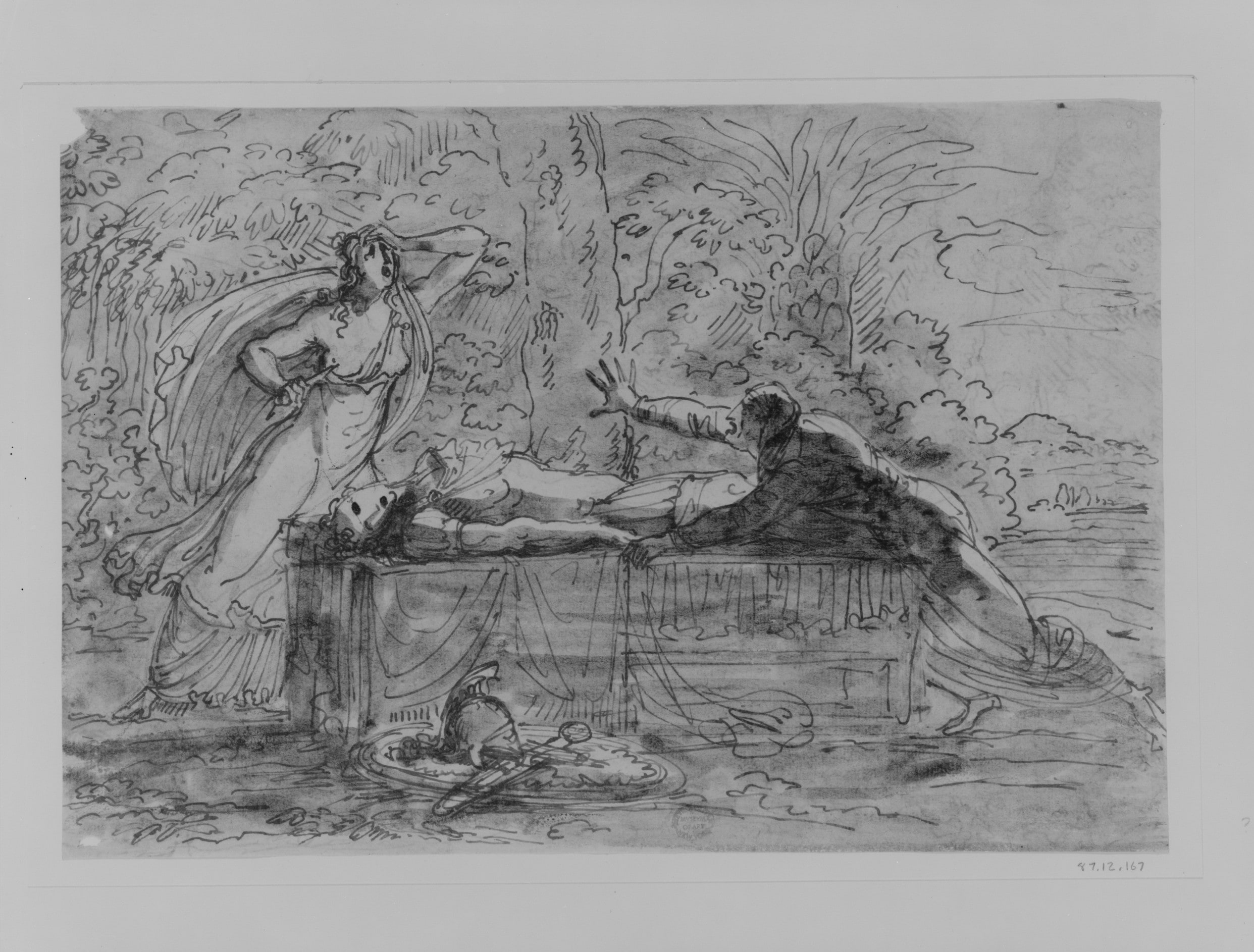 Panthea Stabs Herself beside the Corpse of Abradatas