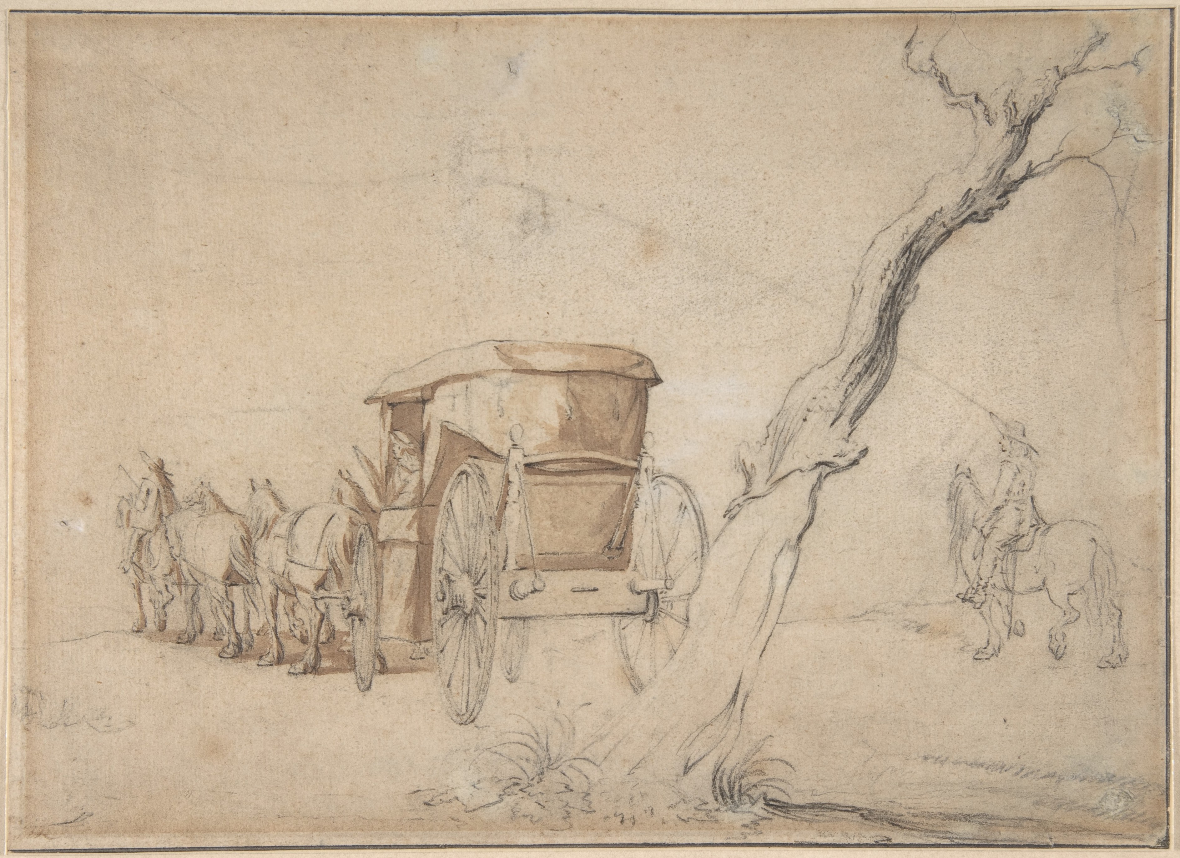 Carriage In A Landscape