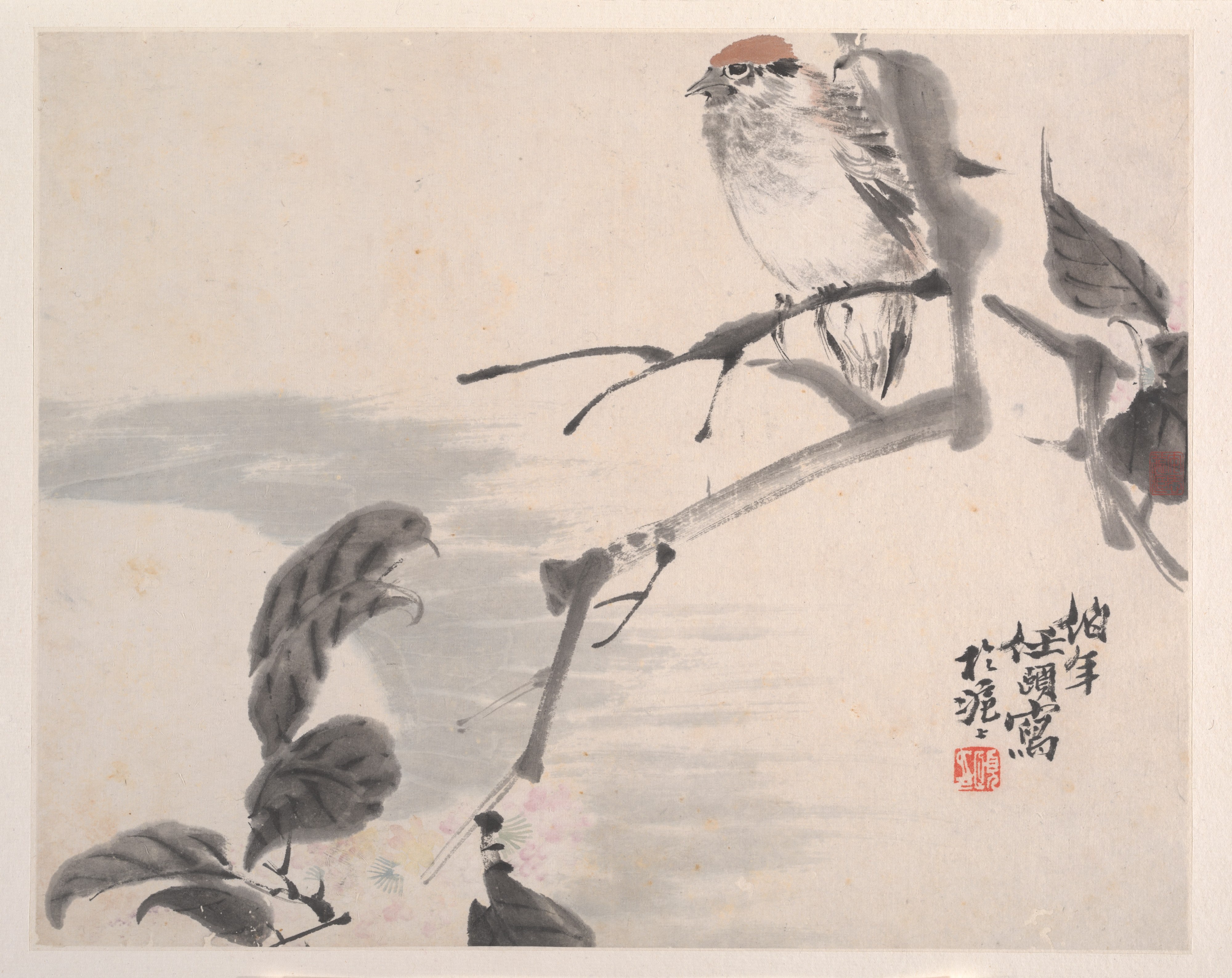 清  任頤  動物花鳥  冊頁八開|Animals, Flowers and Birds
