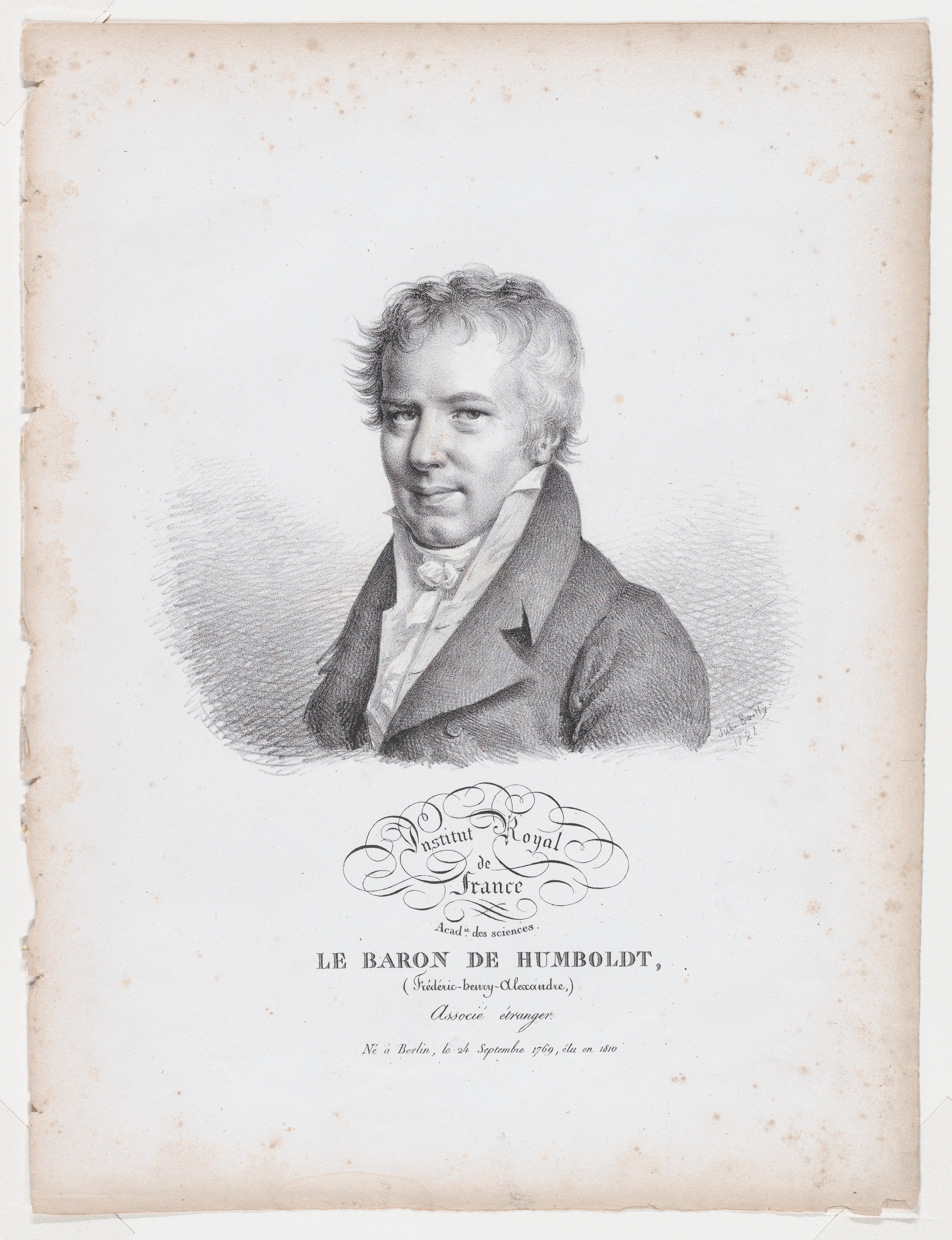 Portrait of Le Baron de Humboldt
