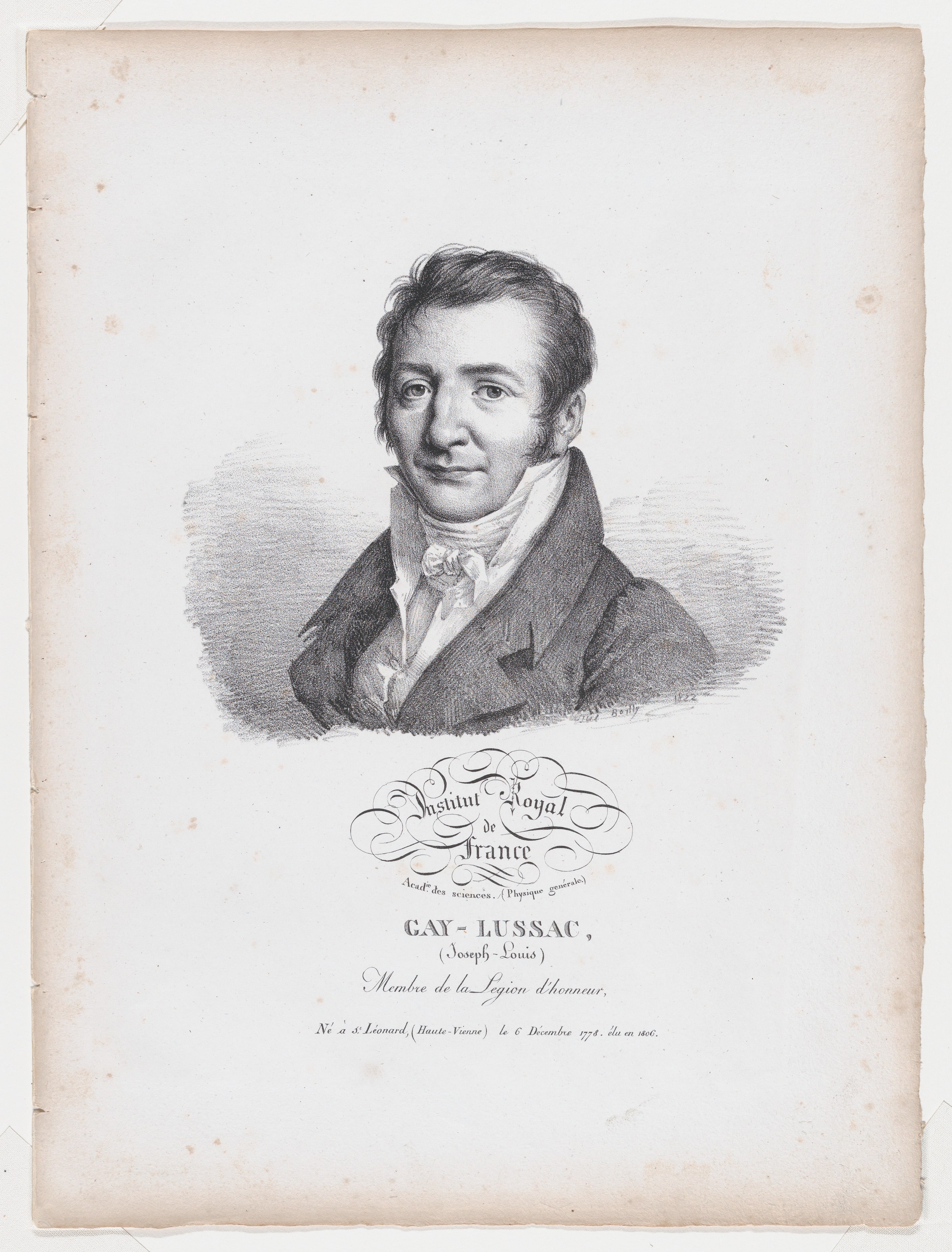 Portrait of Joseph-Louise Gay Lussac