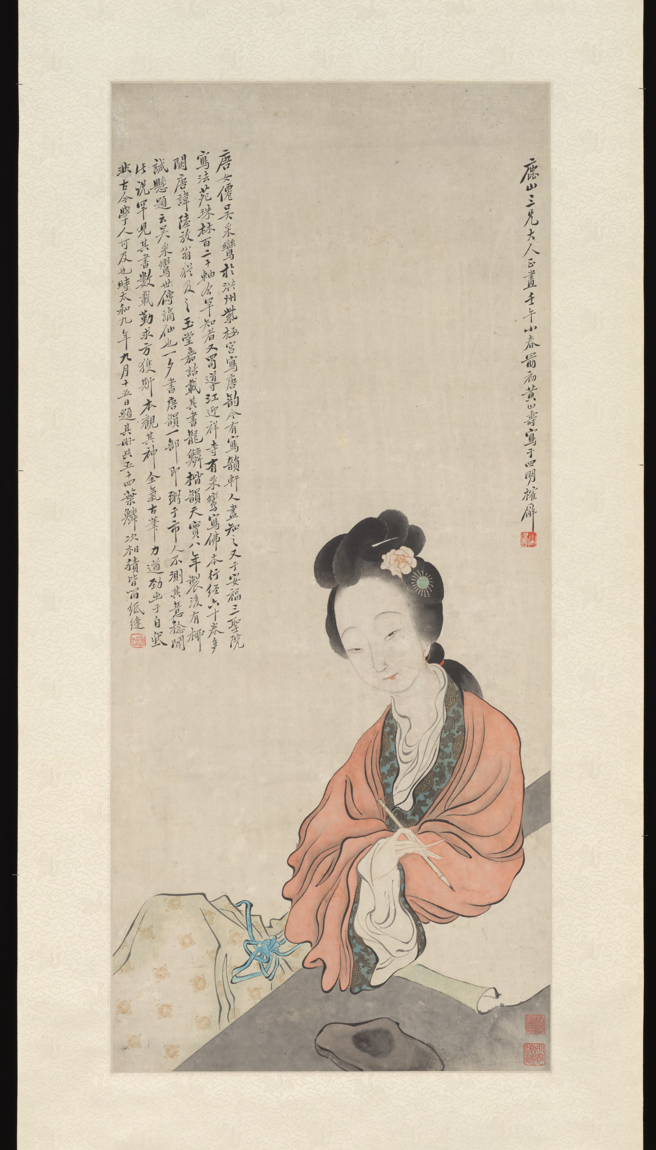 近代  黃山壽  仙女圖  軸|An Immortal Lady