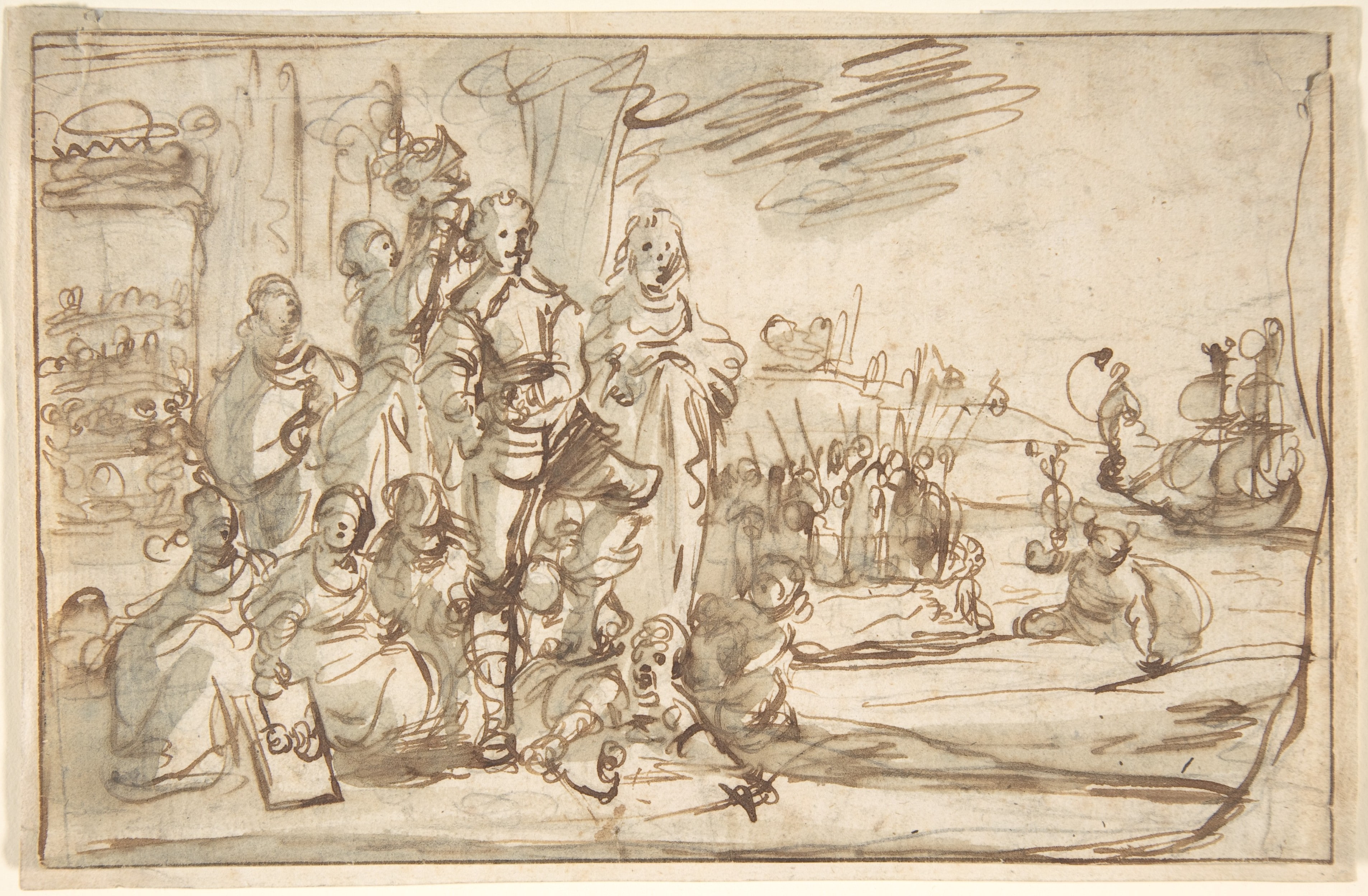 Allegorical Portrait of a Commander and His Wife