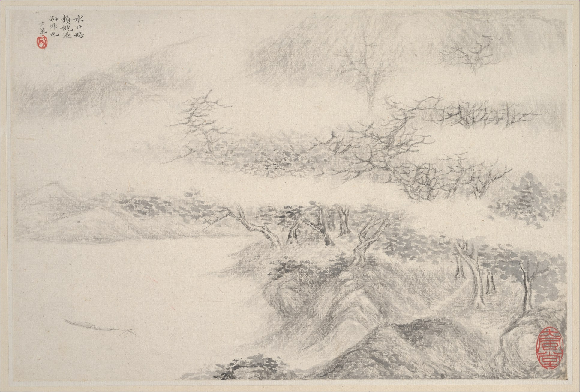清 張風 山水圖 冊 紙本|Landscapes
