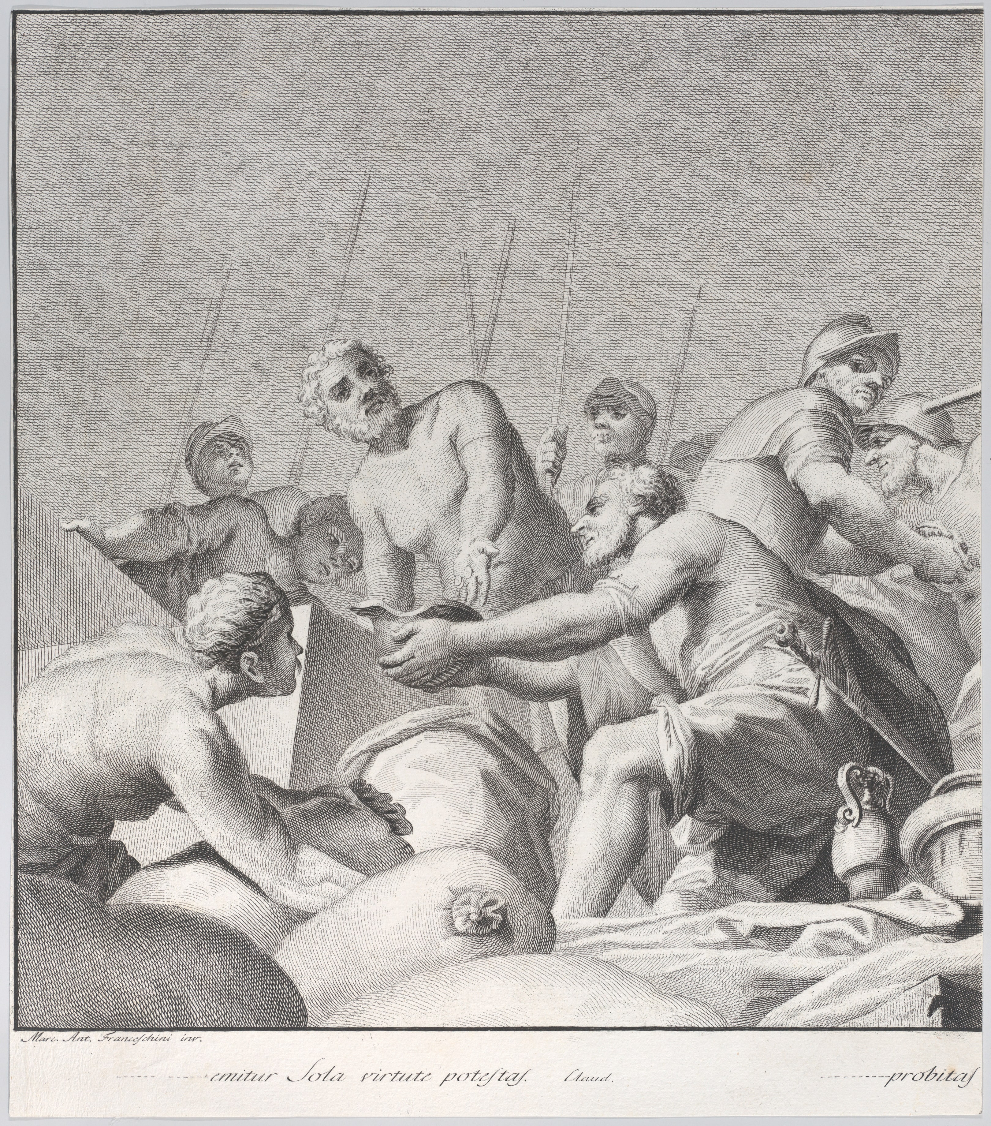 Embriaco Rejecting the Spoils, from: Forme Picturarum Archetypae