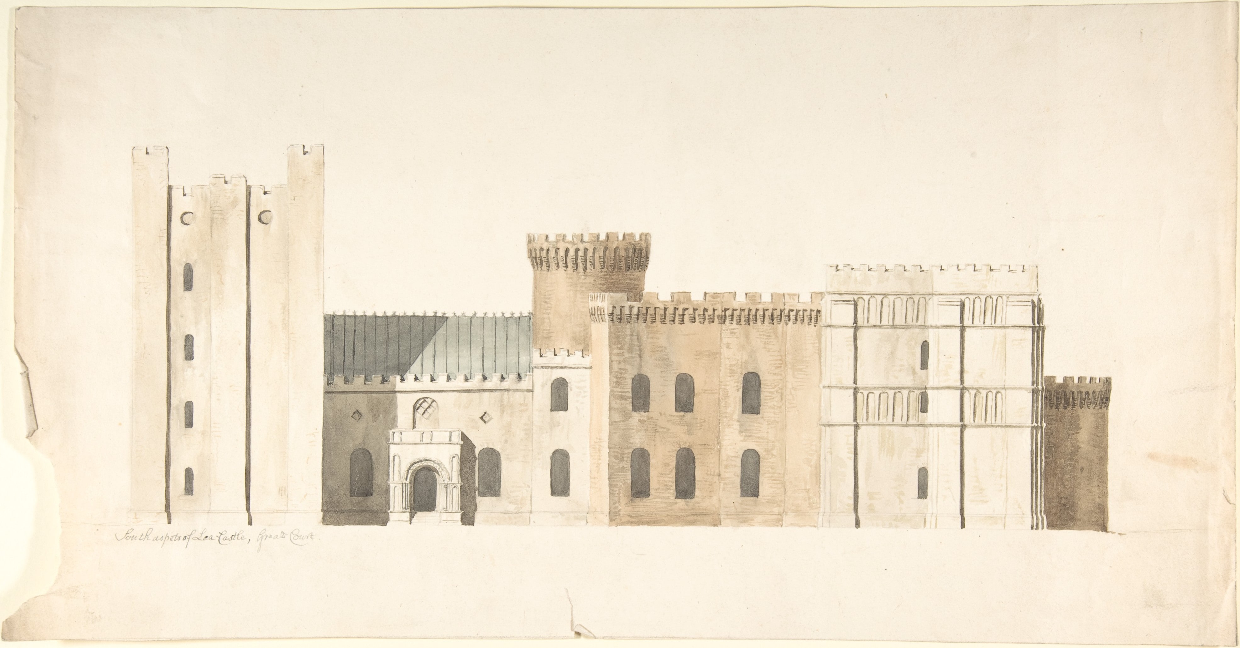 South Aspects of Lea Castle, Worcestershire, Great Court