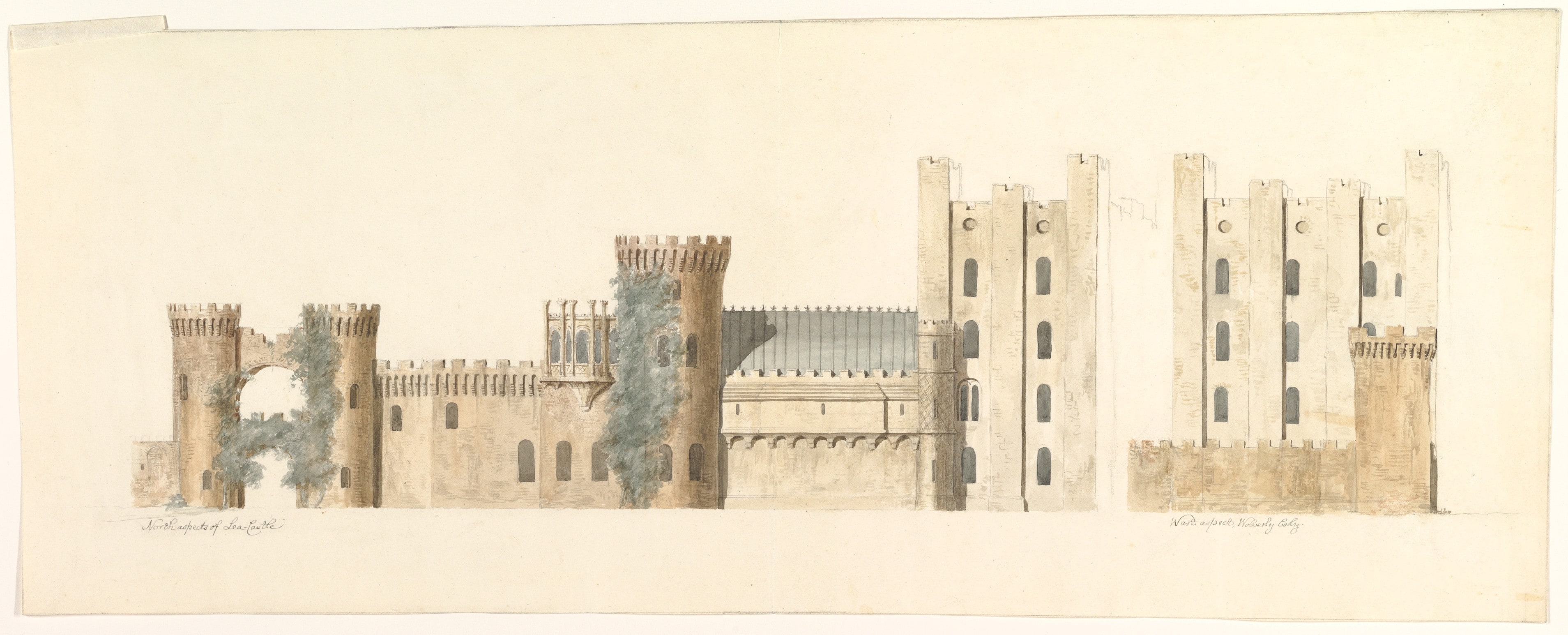 North Aspects of Lea Castle and West Aspect of Wolverly, Cookly, Worcestershire