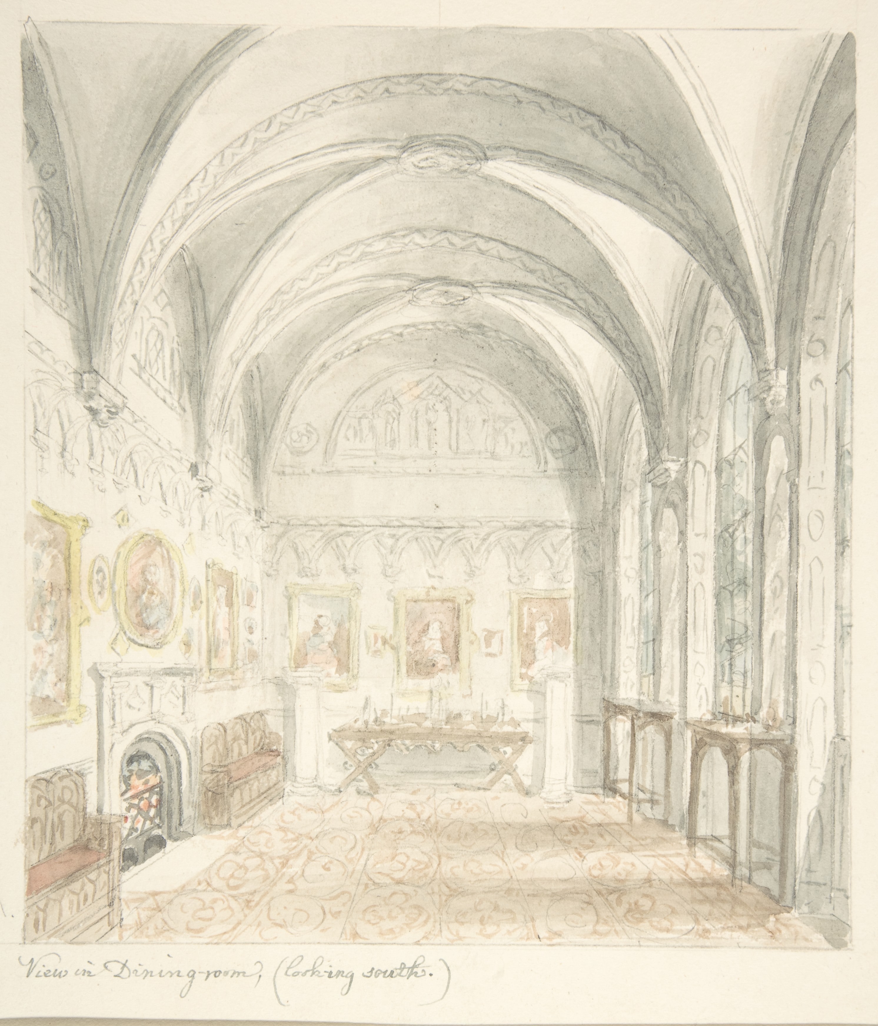 Lea Castle, Worcestershire, Dining Room Looking South