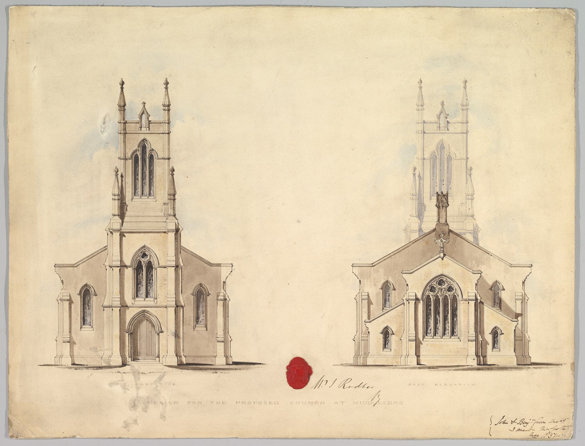 Design for the Proposed Church at Middlesborough