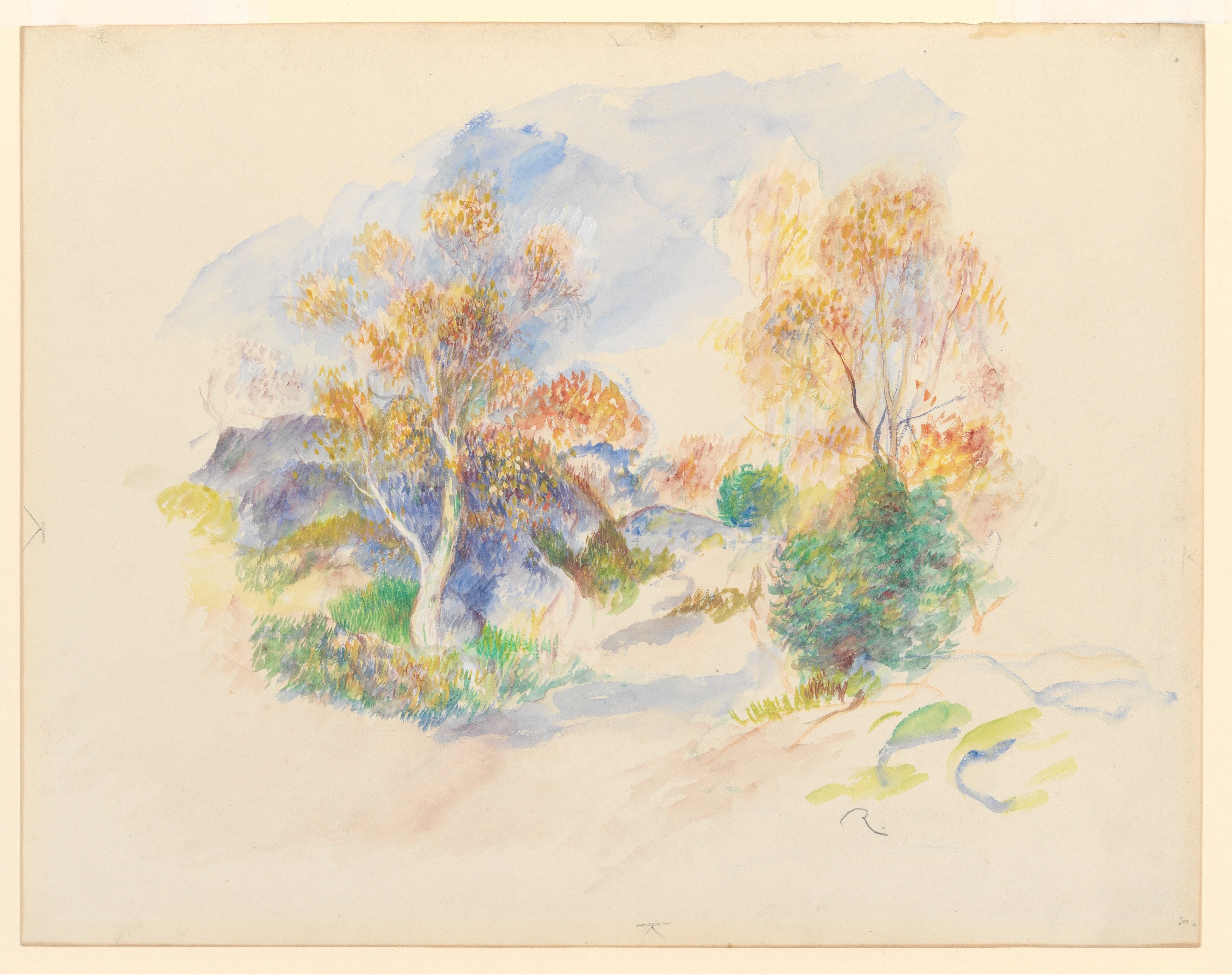 Landscape with a Path between Trees