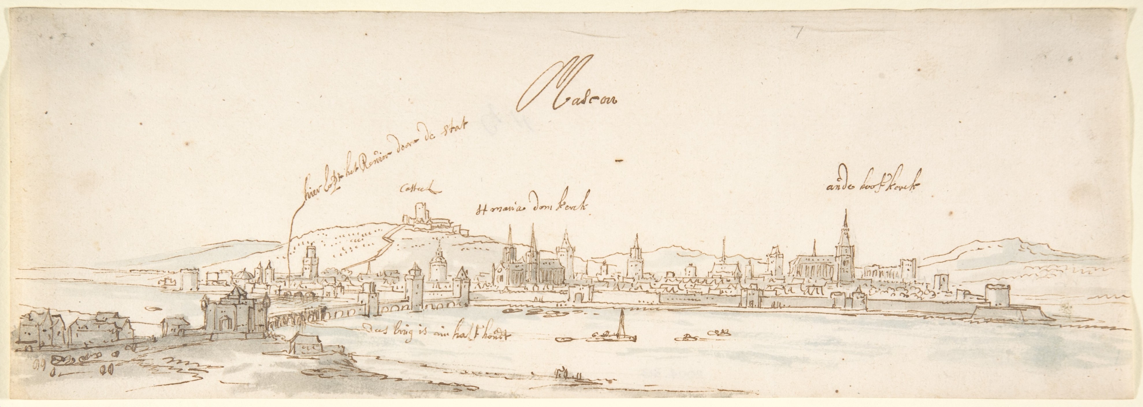 View of Mâcon Seen from the East