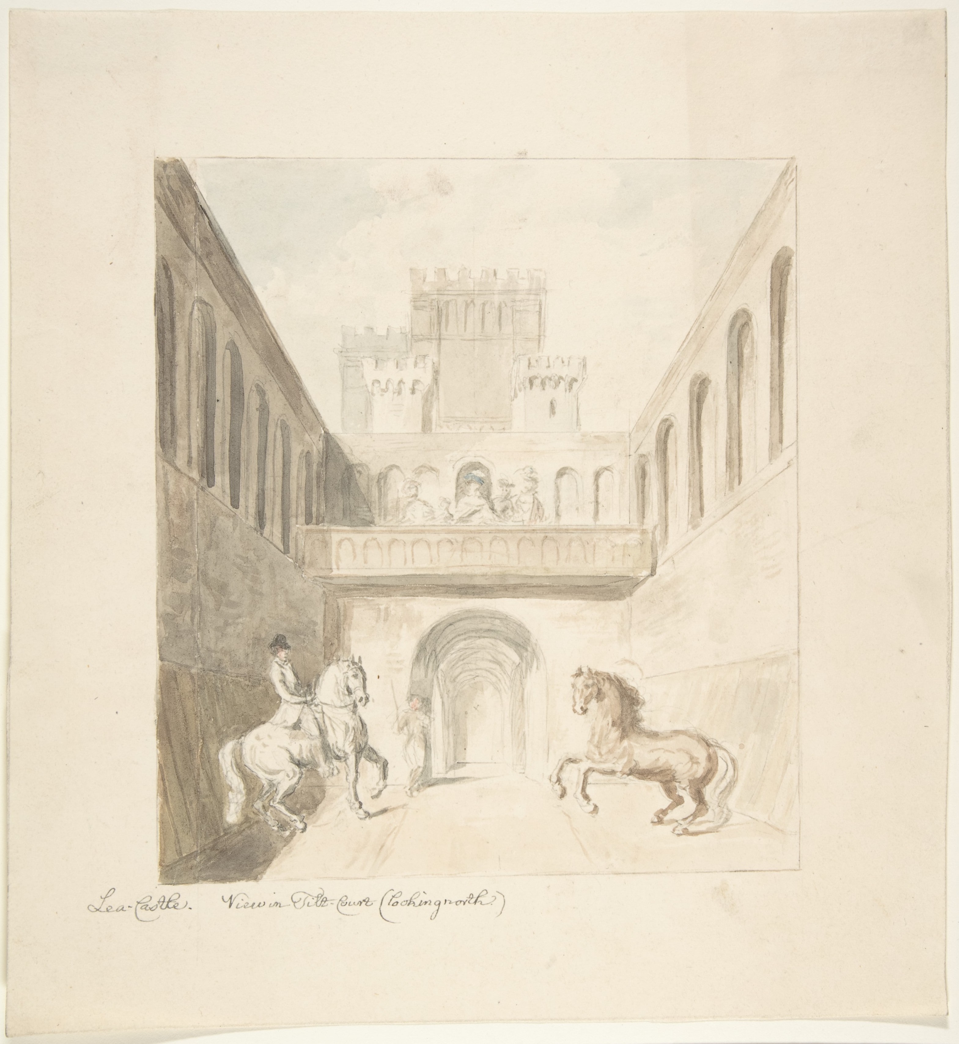 Lea Castle, View in Tilt-Court, Facing North