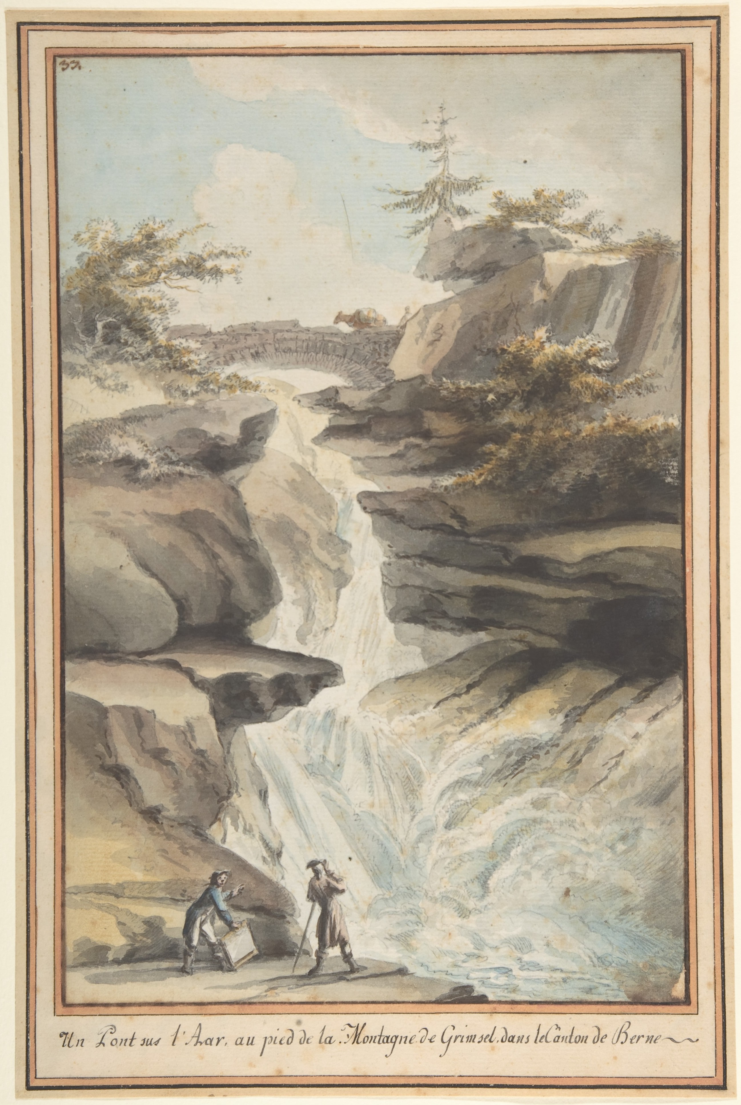 A Bridge on the Aar, at the Foot of the Grimsel, in the Canton of Berne