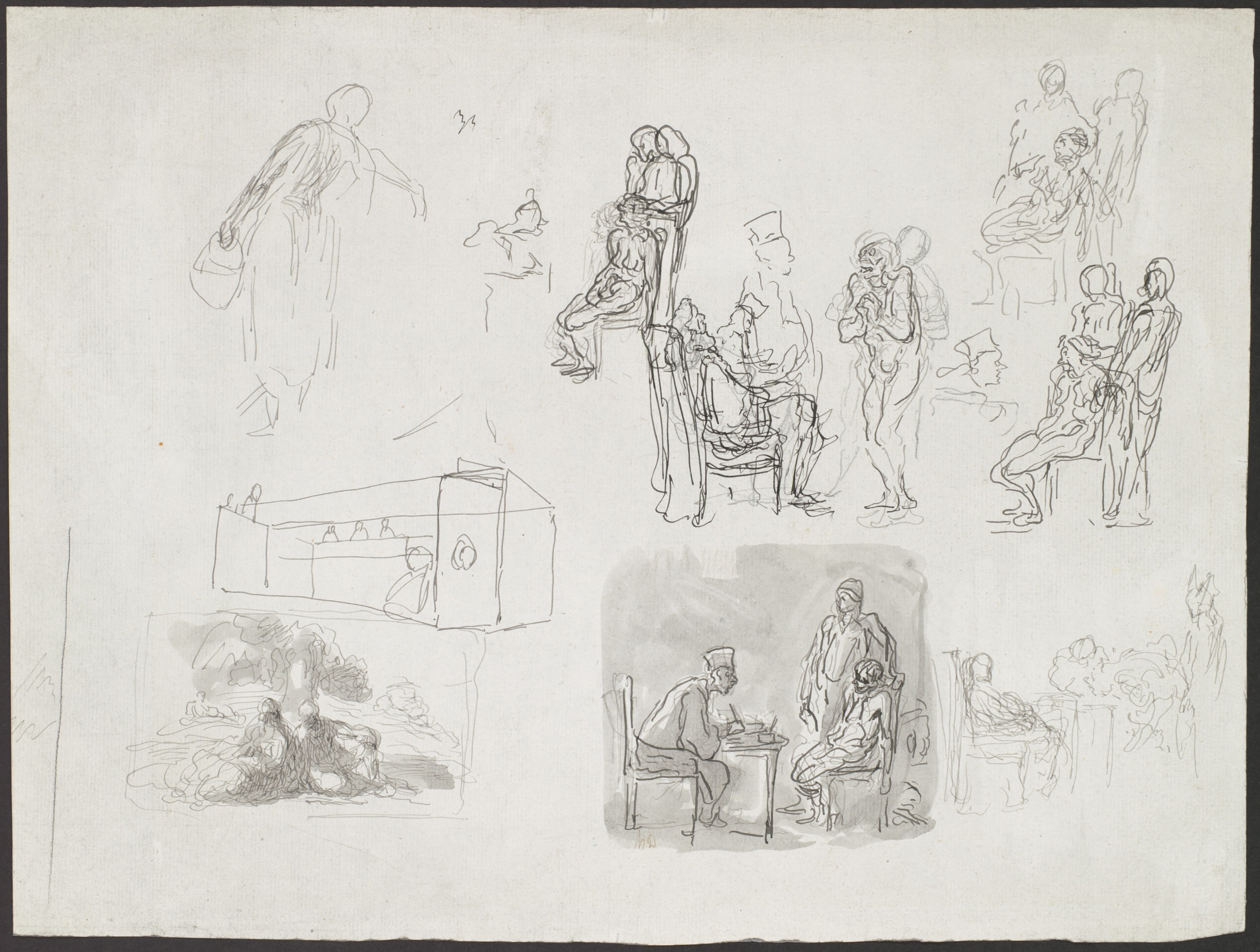 Figure Studies, Including Scenes of Interrogation
