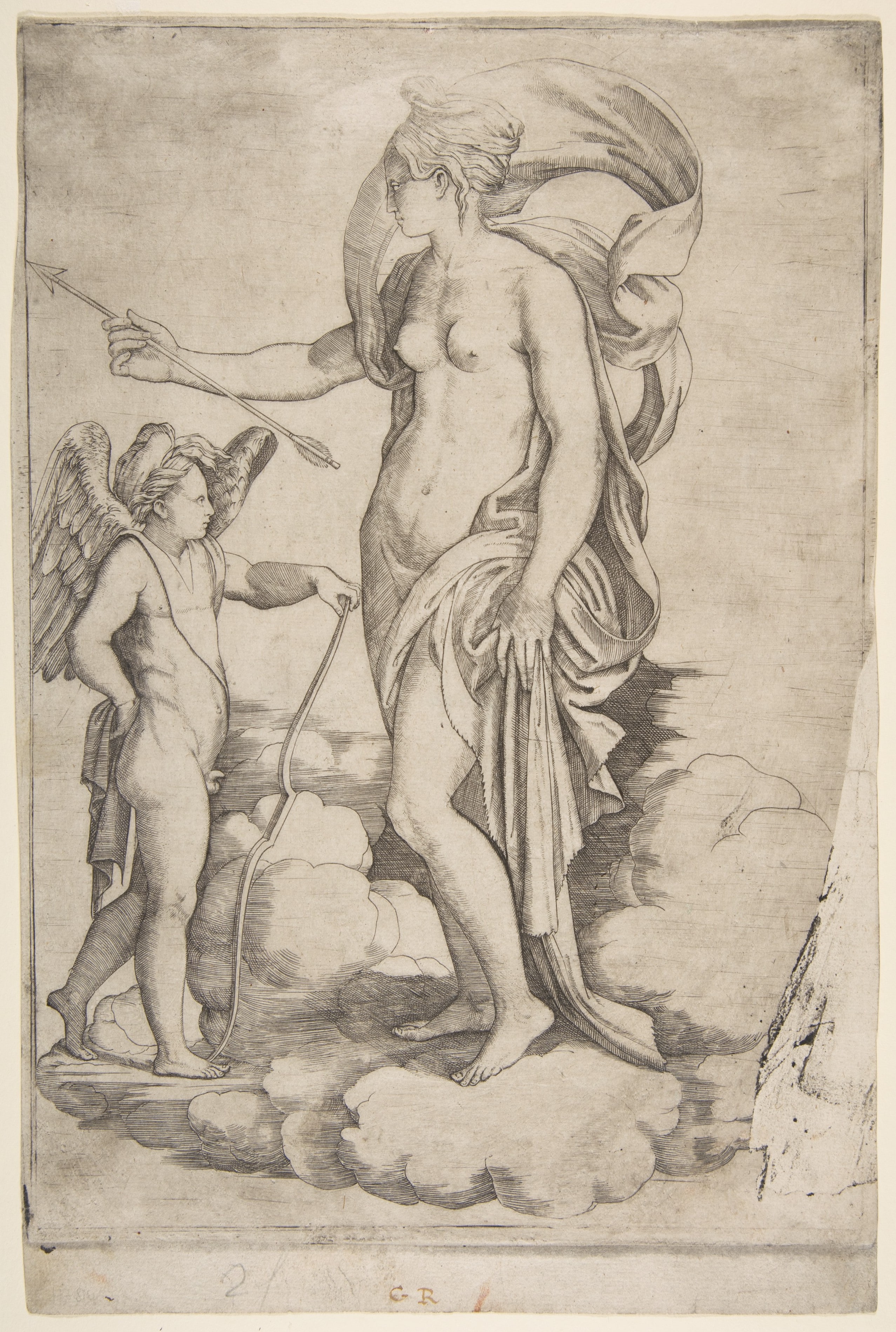 Venus and Cupids on Clouds