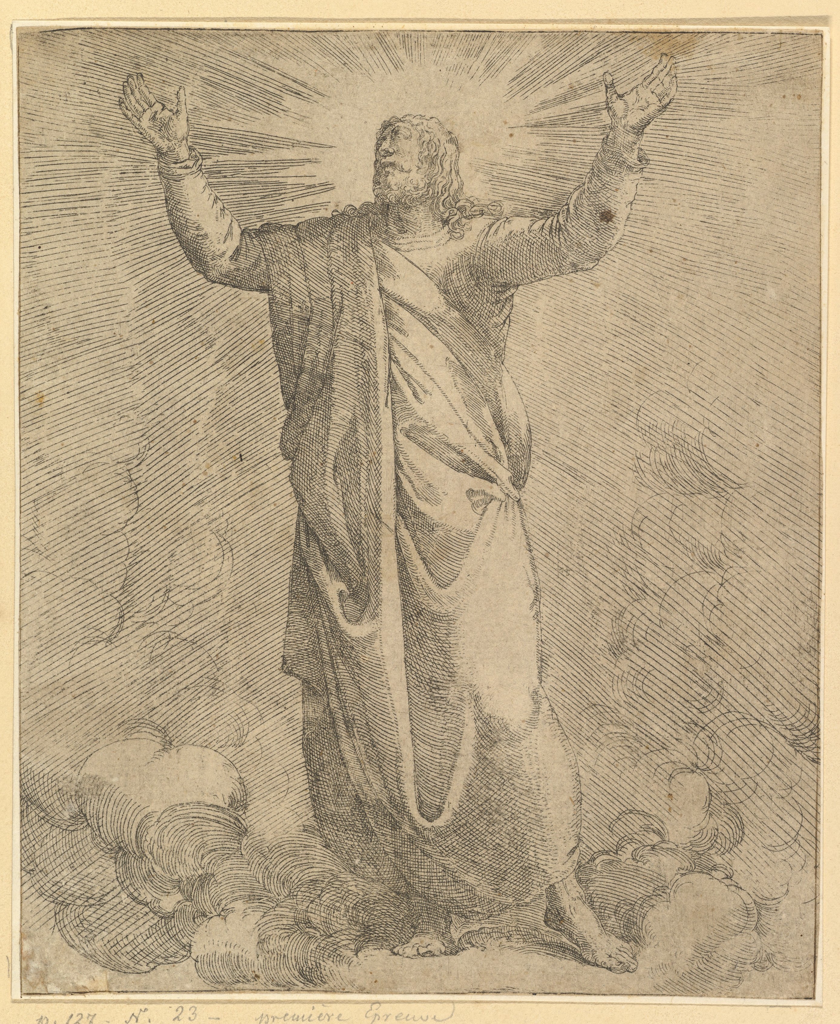 The Saviour Covered in a Large Cloak