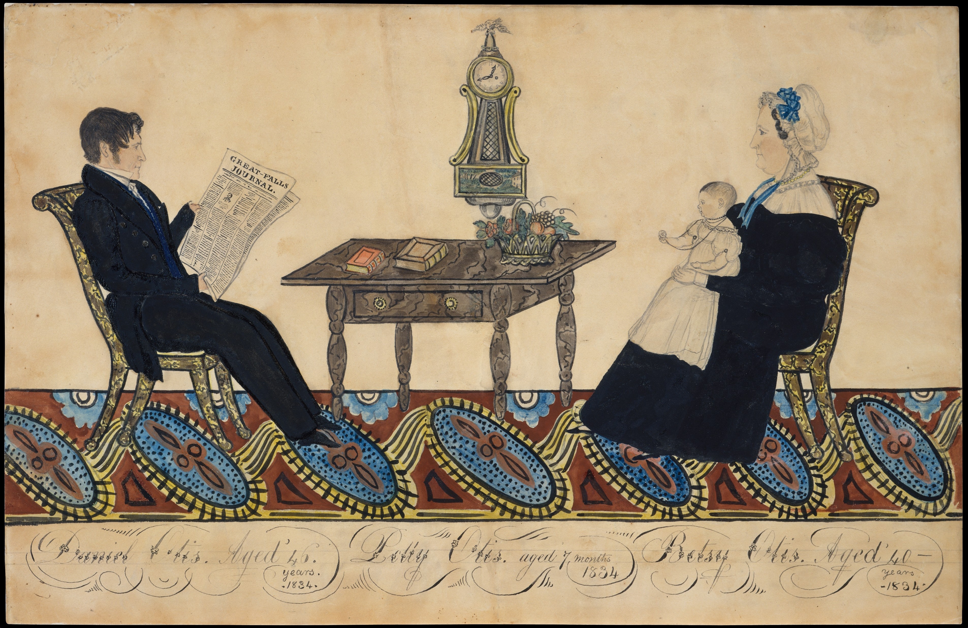 Mr. and Mrs. Daniel Otis and Child