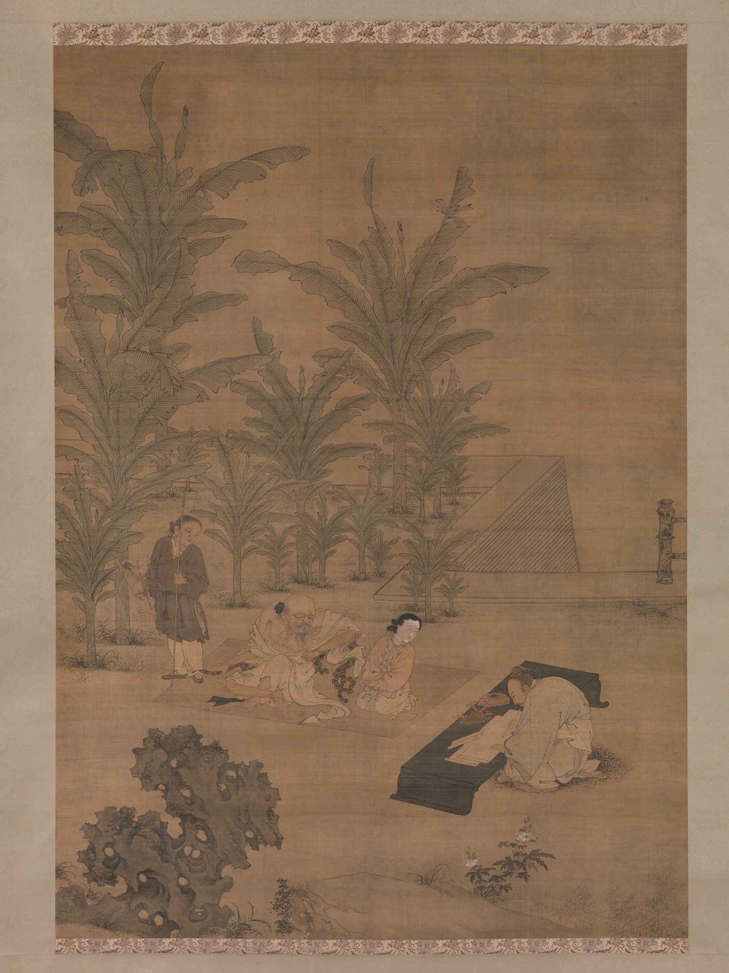 明     杜堇     伏生授經圖   軸|The Scholar Fu Sheng Transmitting the Book of Documents
