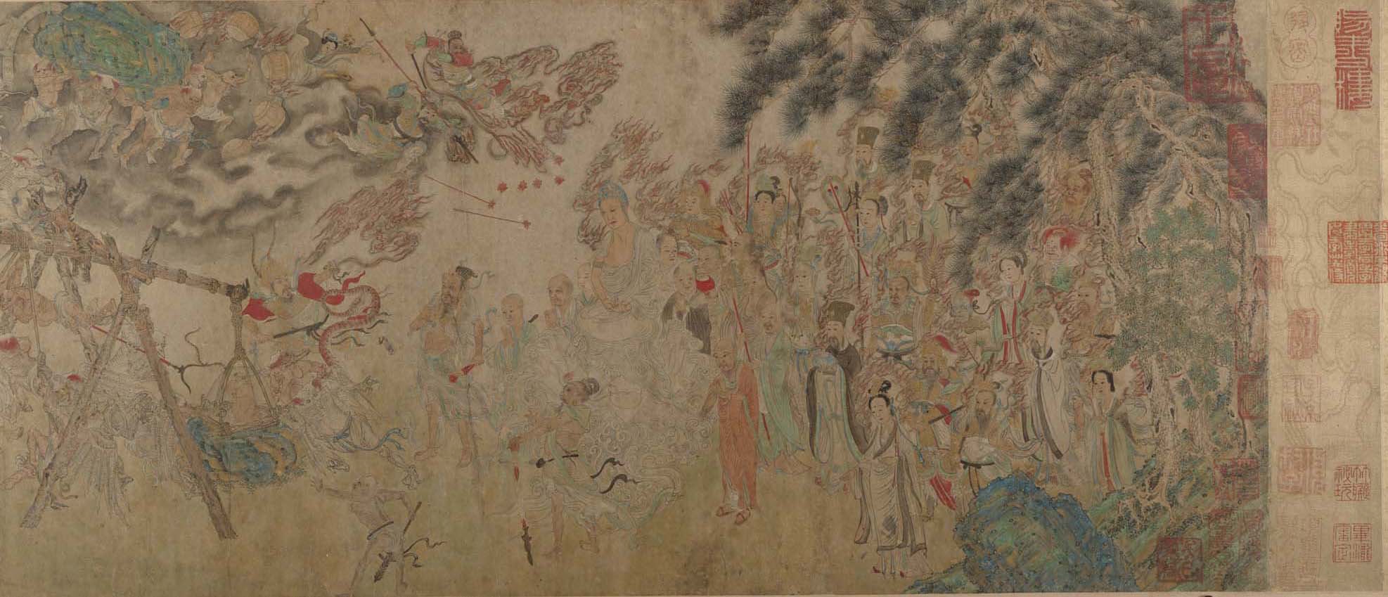 明/清   佚名   揭缽圖   卷|Raising the Alms-Bowl