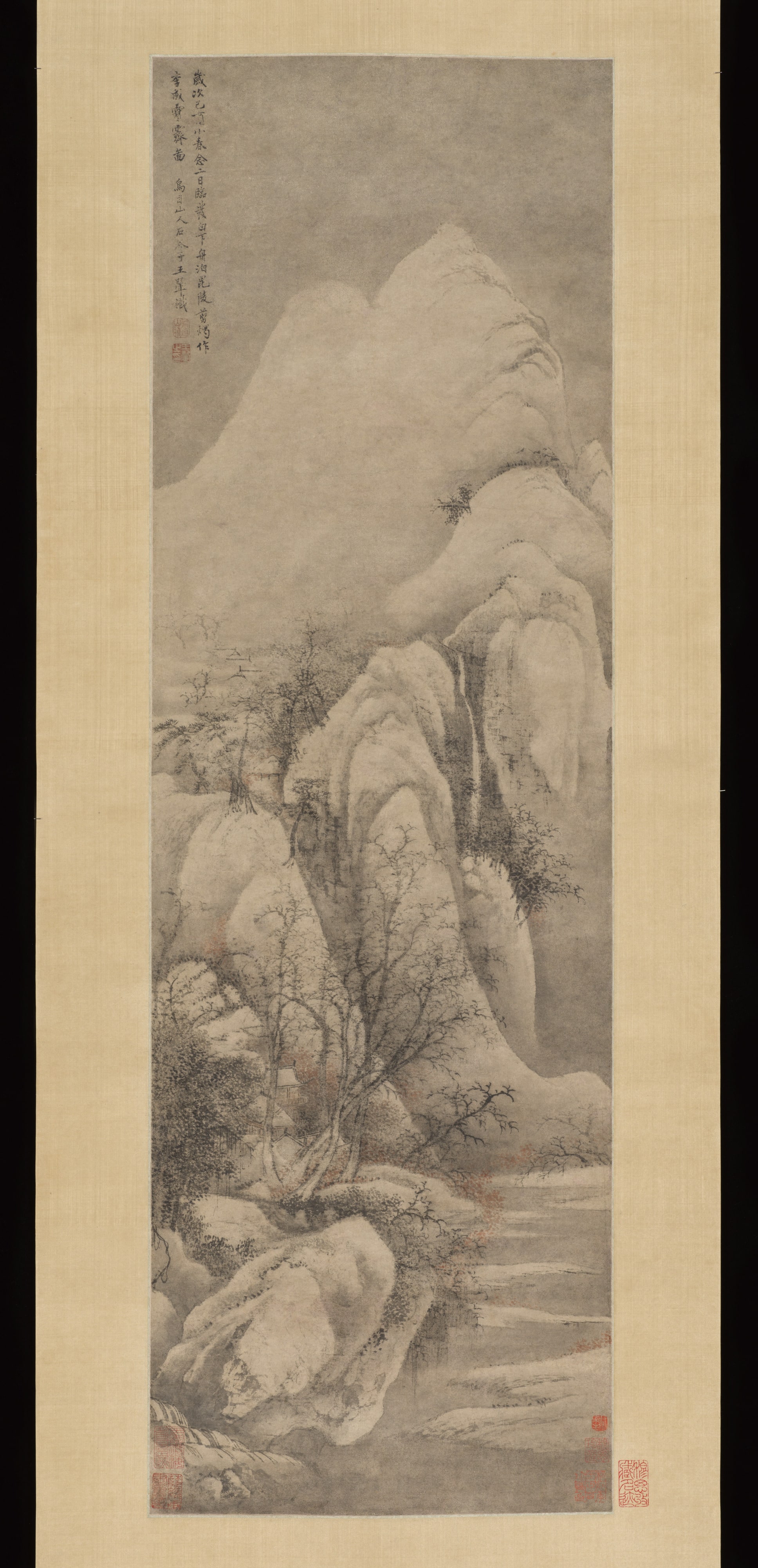 清   王翬   倣李成雪霽圖   軸|Snow Clearing: Landscape after Li Cheng