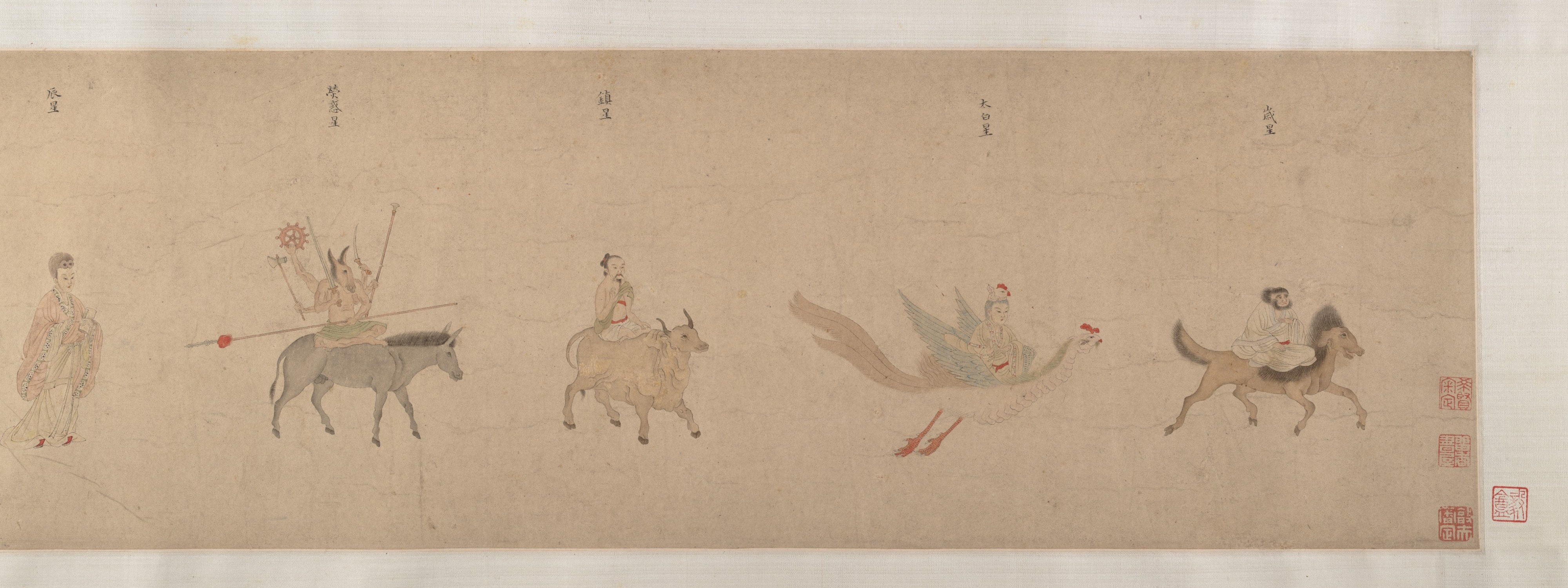 明  傳仇英  五星二十八宿神形圖  卷|Divinities of the Planets and Constellations