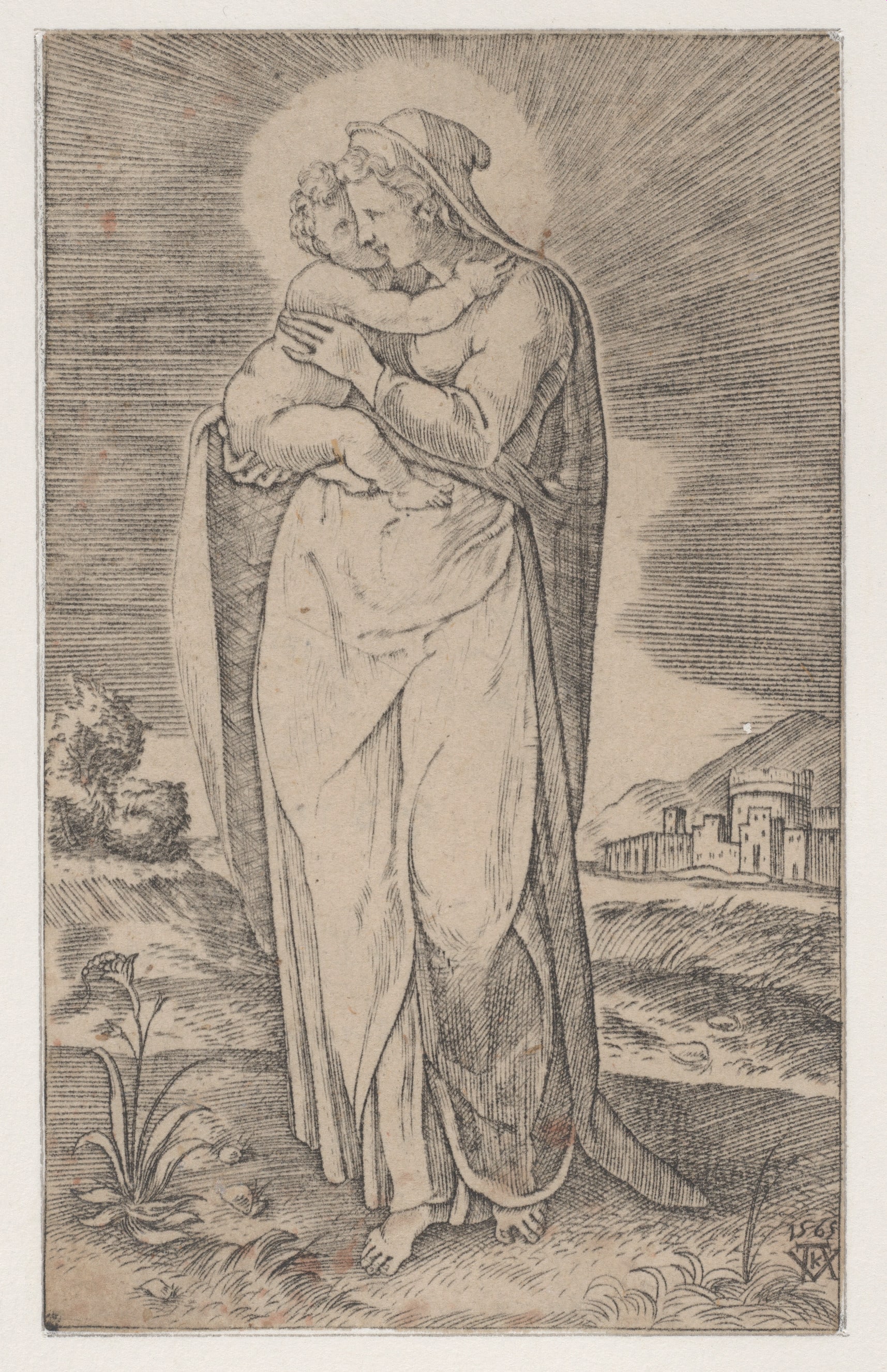 Virgin and Child (La Sainte Vierge debout embrassant l'enfant Jesus)