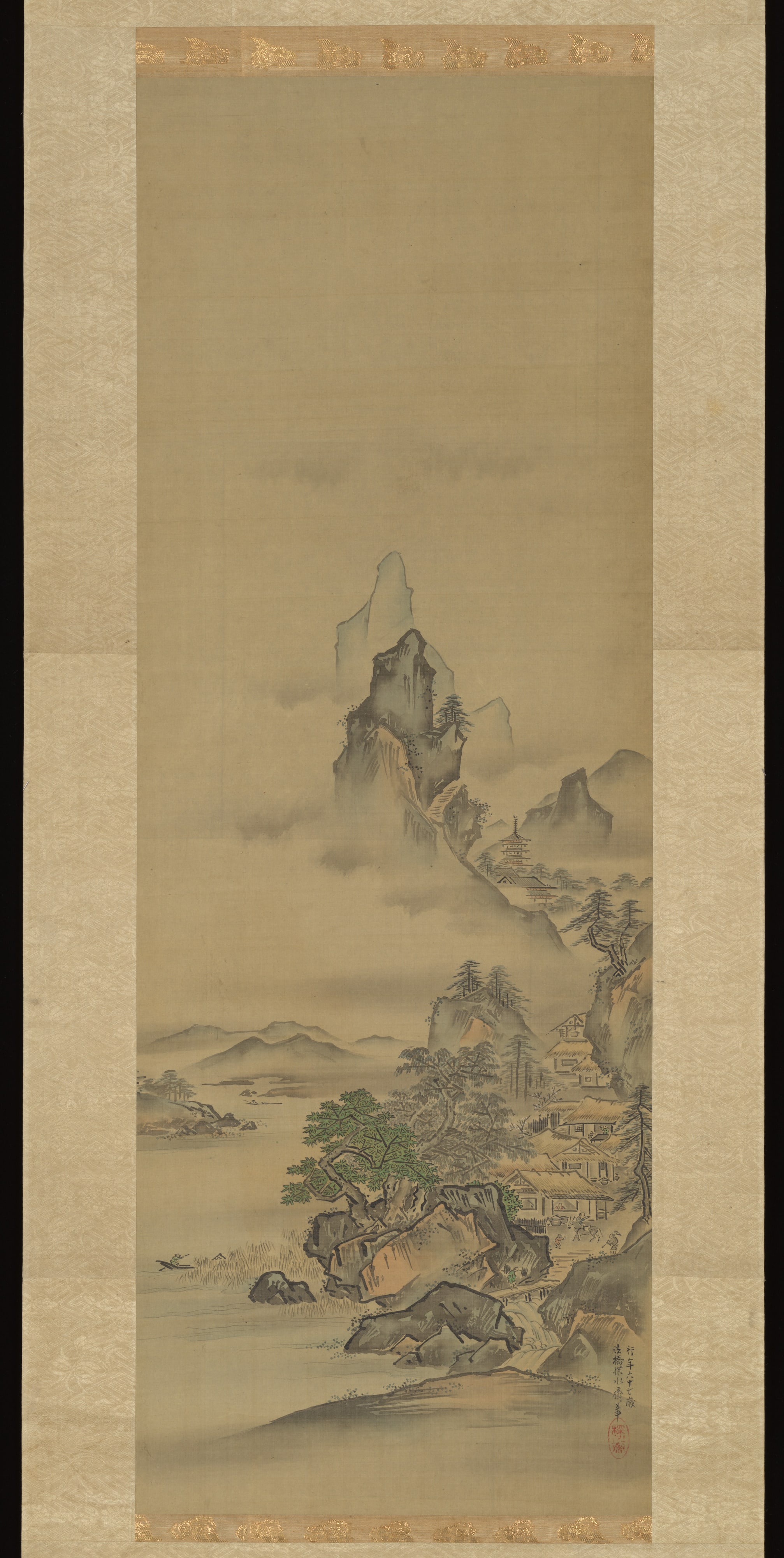 狩野探水守常筆　蓬莱山・瀟湘八景図|Mount Penglai with Eight Views of Xiao and Xiang