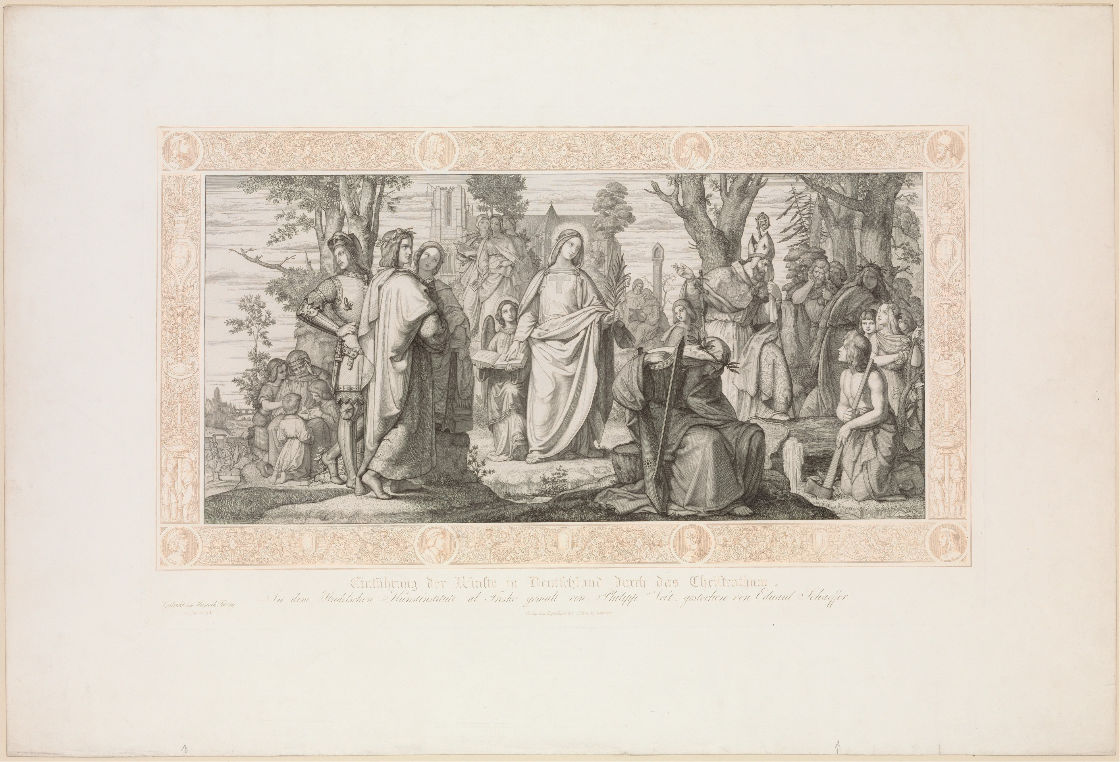 The Introduction of the arts in German by Christianity