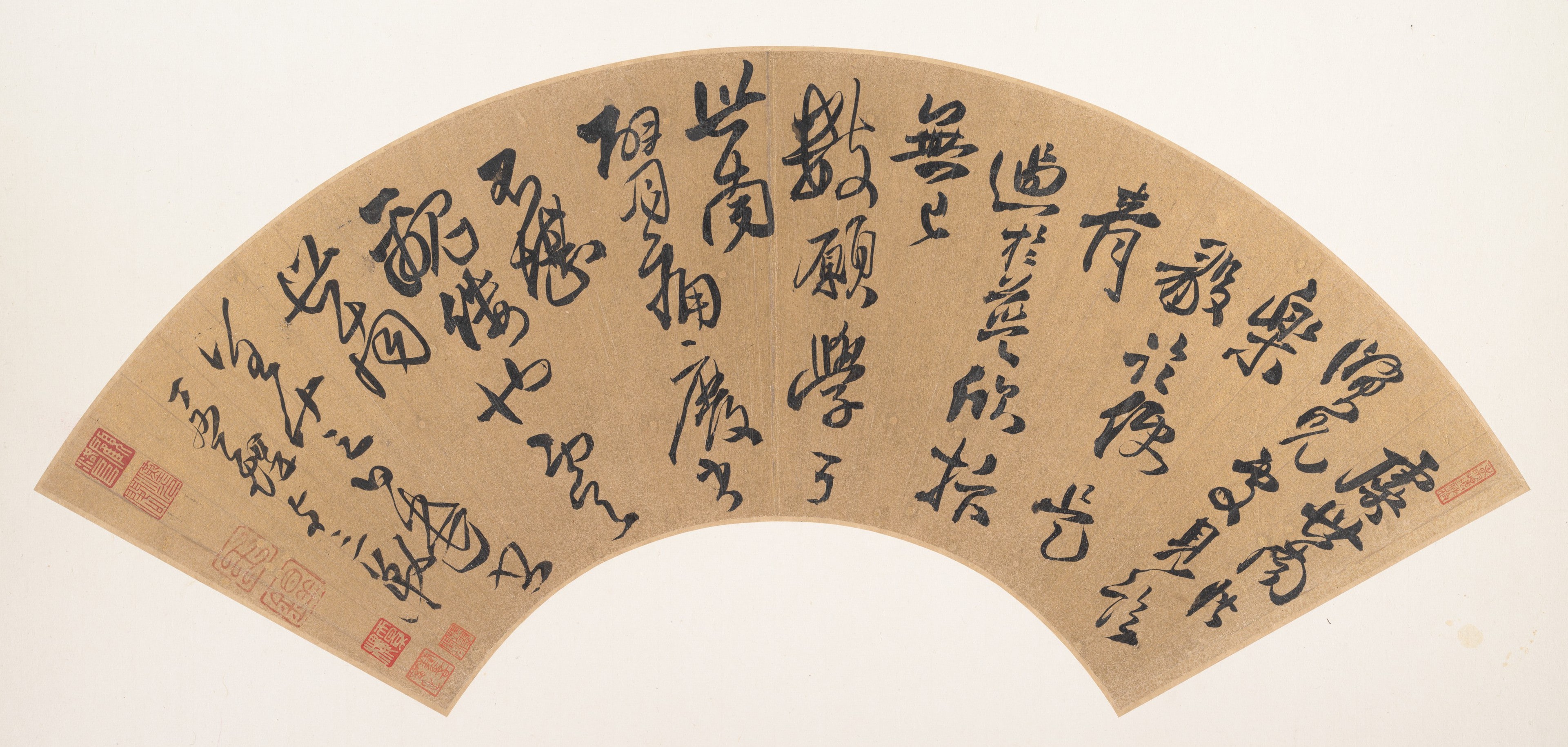王鐸  行書臨虞世南《賢兄》帖 扇頁|Letter by Yu Shinan (558-638)