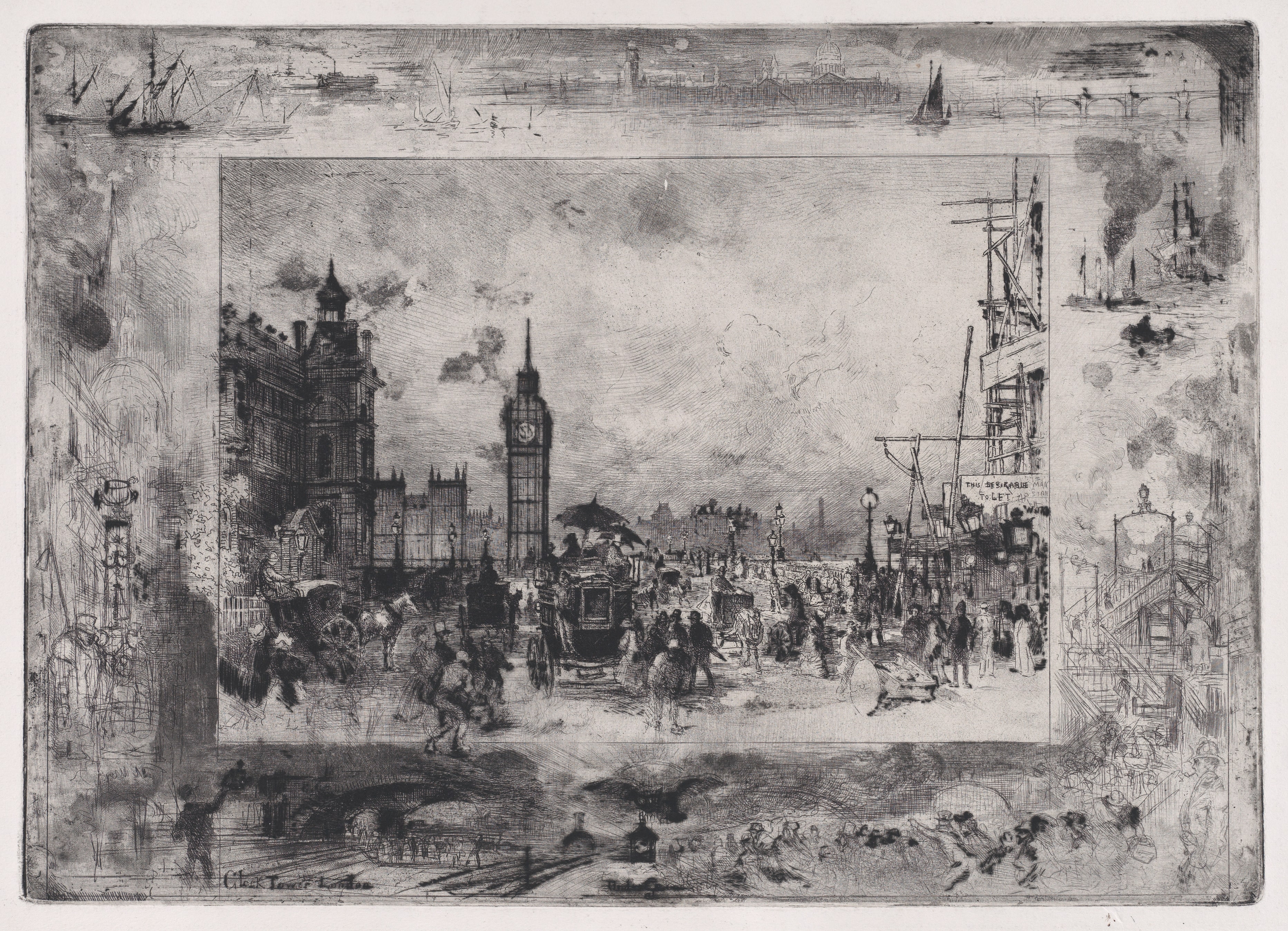 Westminster Bridge, or Westminster Clock Tower