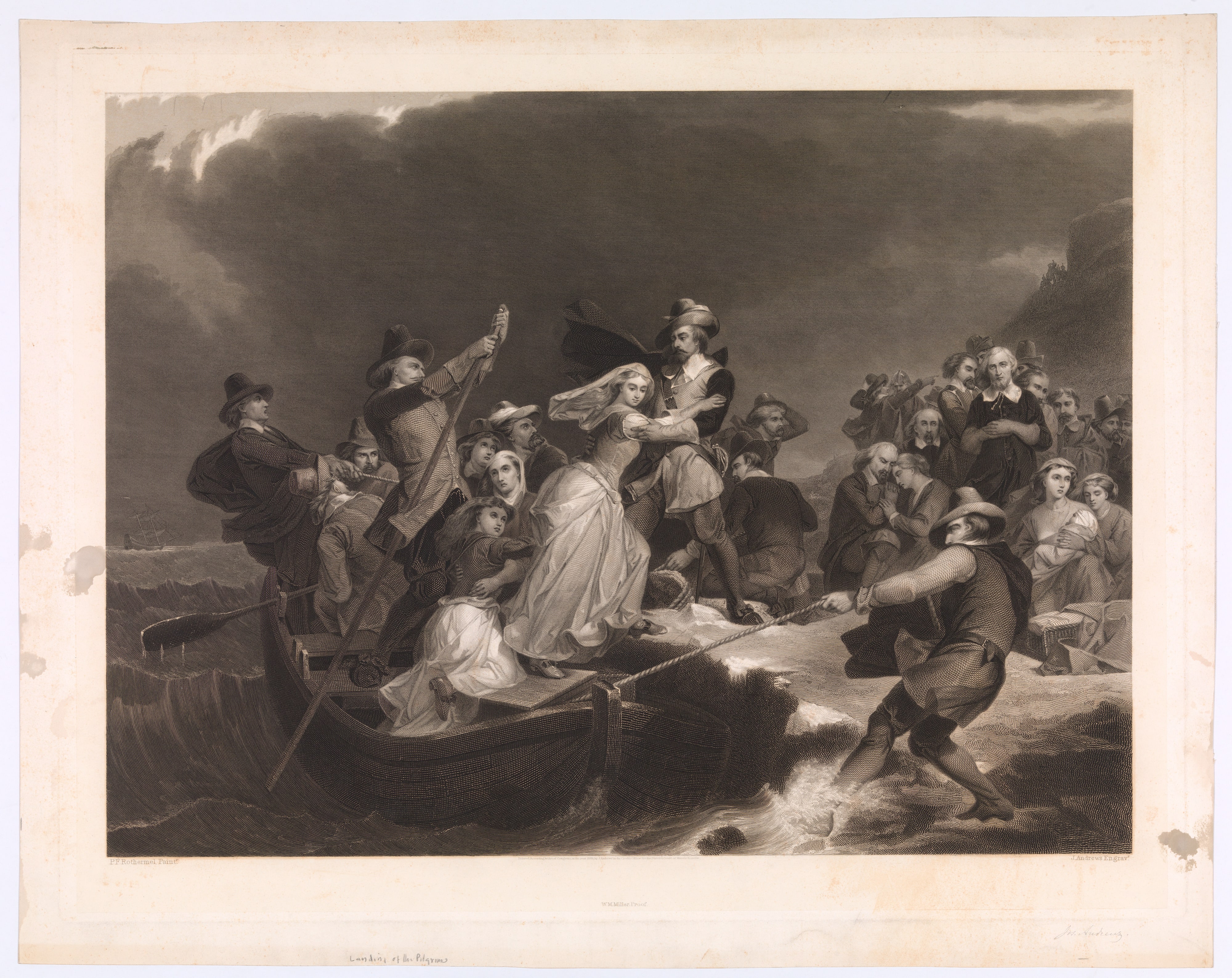 The Landing of the Pilgrims at Plymouth Rock, 1620