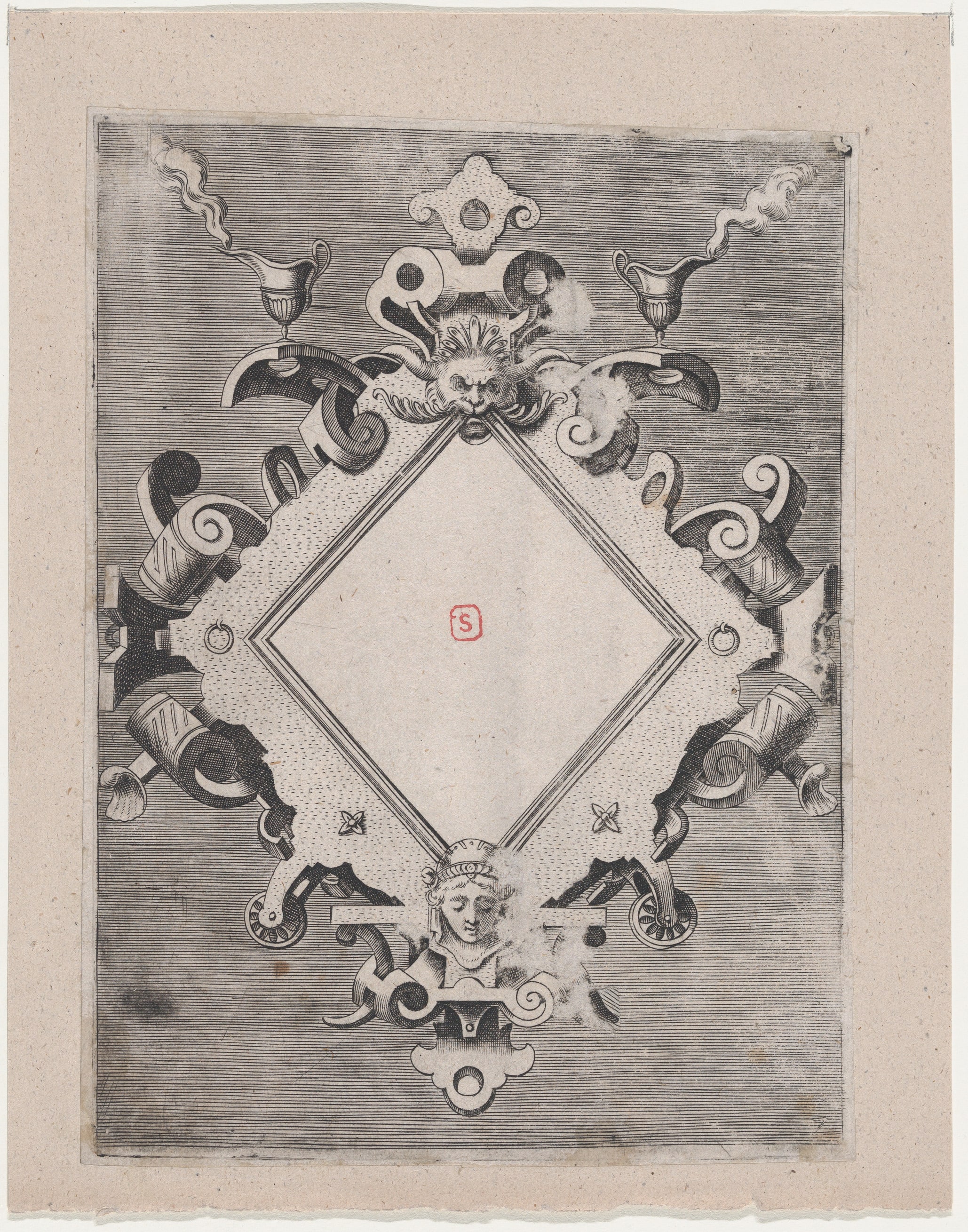 Diamond-shaped Cartouche