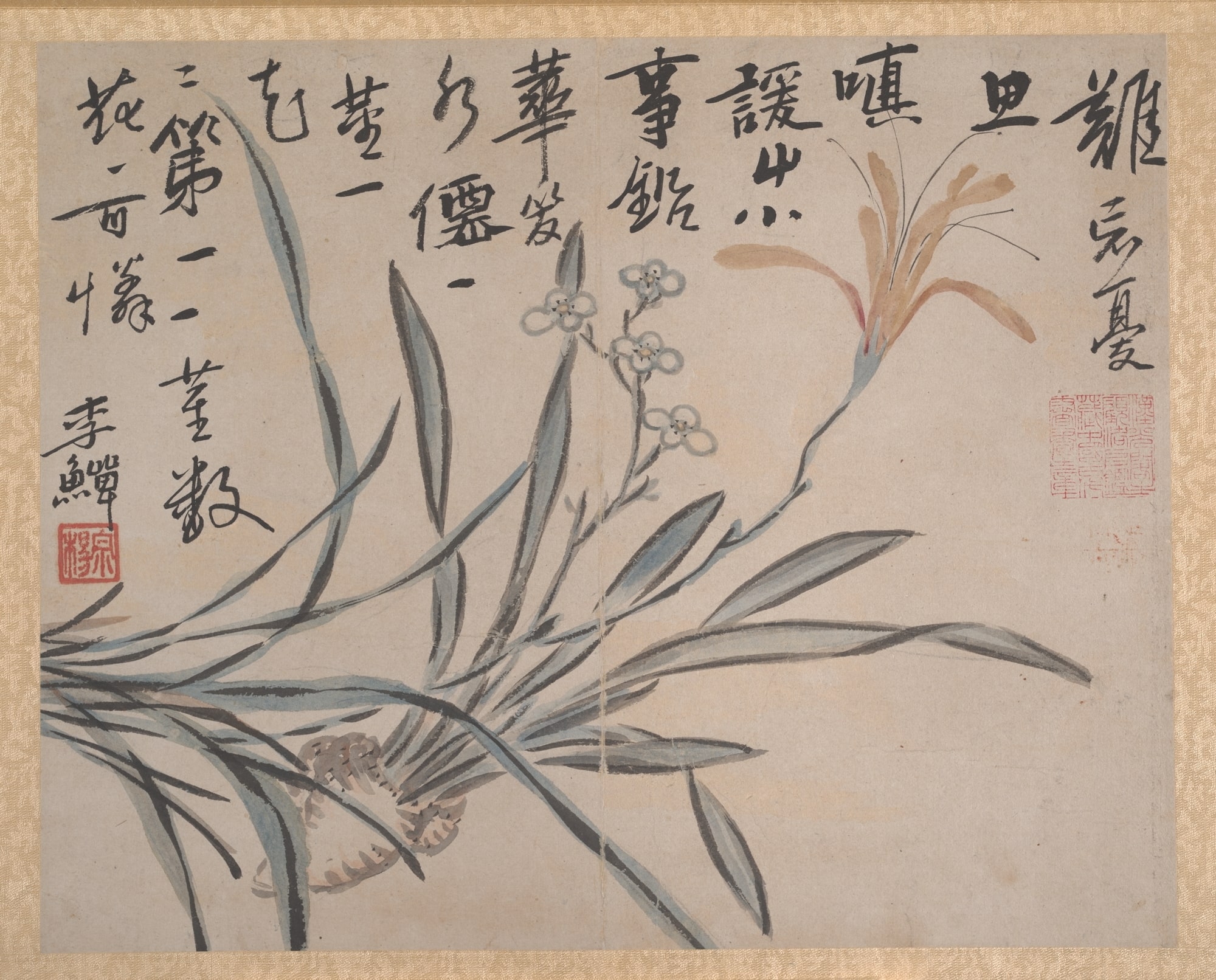 清　佚名　仿李鱓　花果圖　冊|Plants and Vegetables