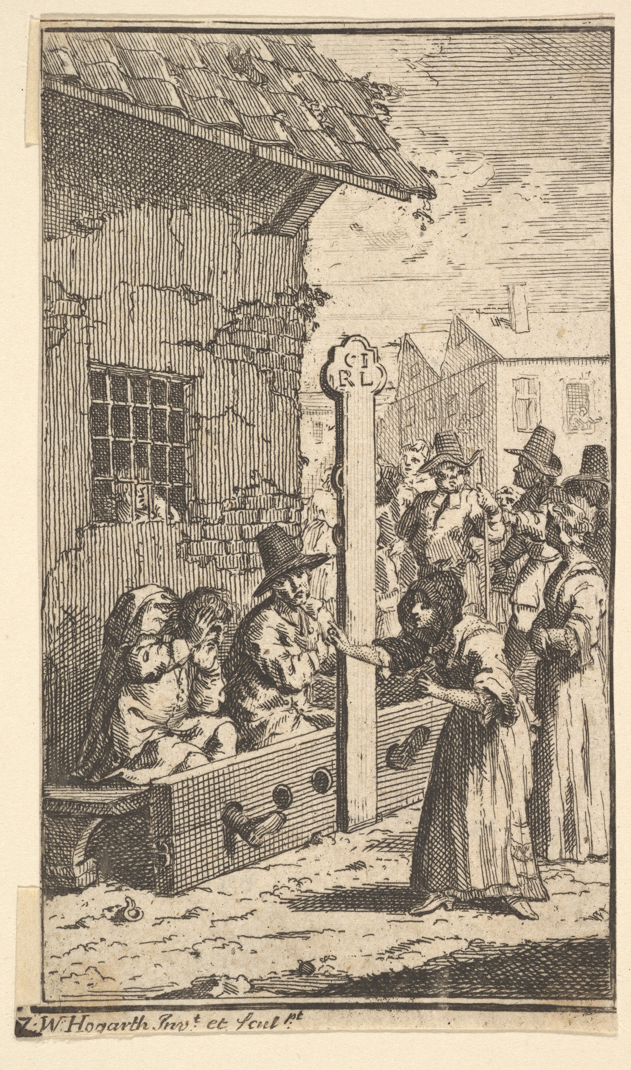 Hudibras in Tribulation (Seventeen Small Illustrations for Samuel Butler's Hudibras, no. 7)