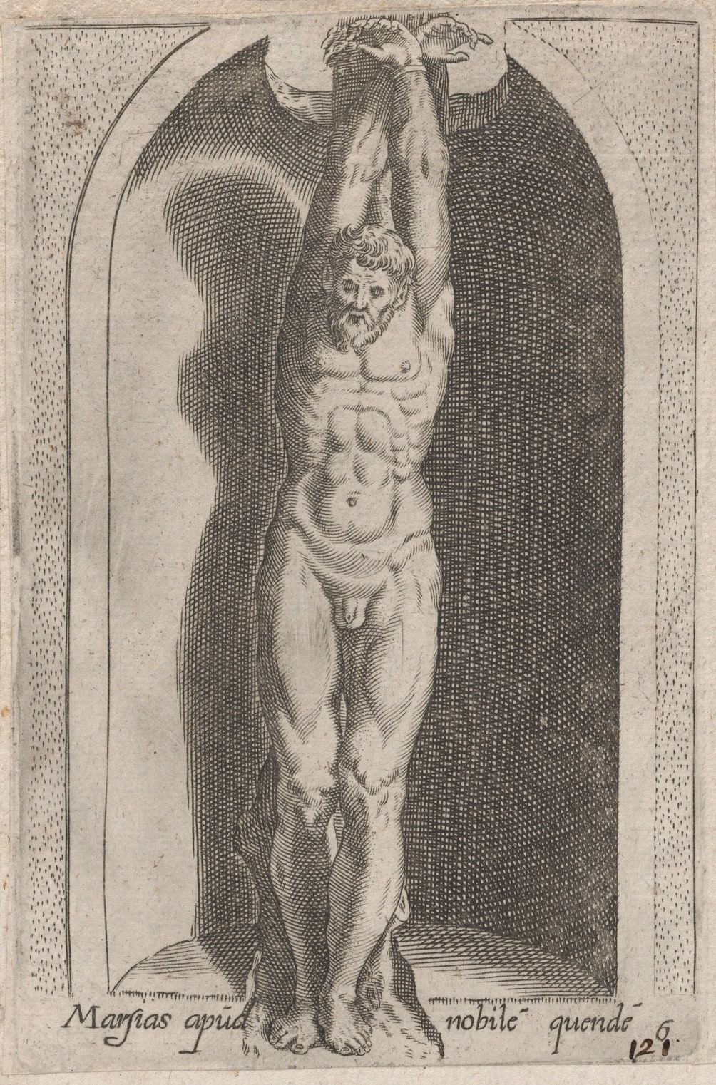 Speculum Romanae Magnificentiae: Marsias (Marsias apud nobile quende)