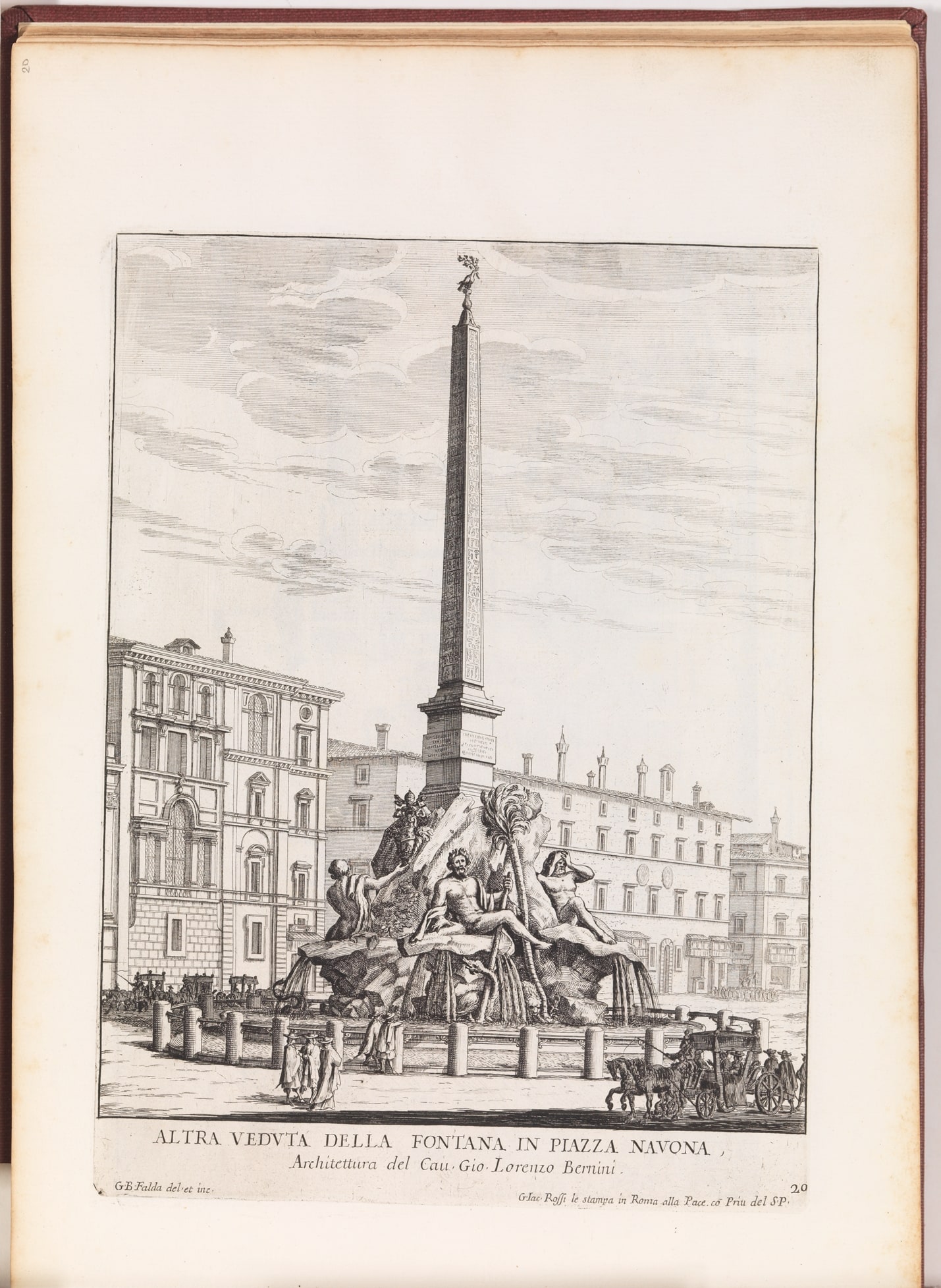 Altra Veduta della Fontana in Piazza Navona [Fontana dei Quattro Fiumi], from "La Fontane di Roma nelle Piazze e Luoghi Publici (...)"