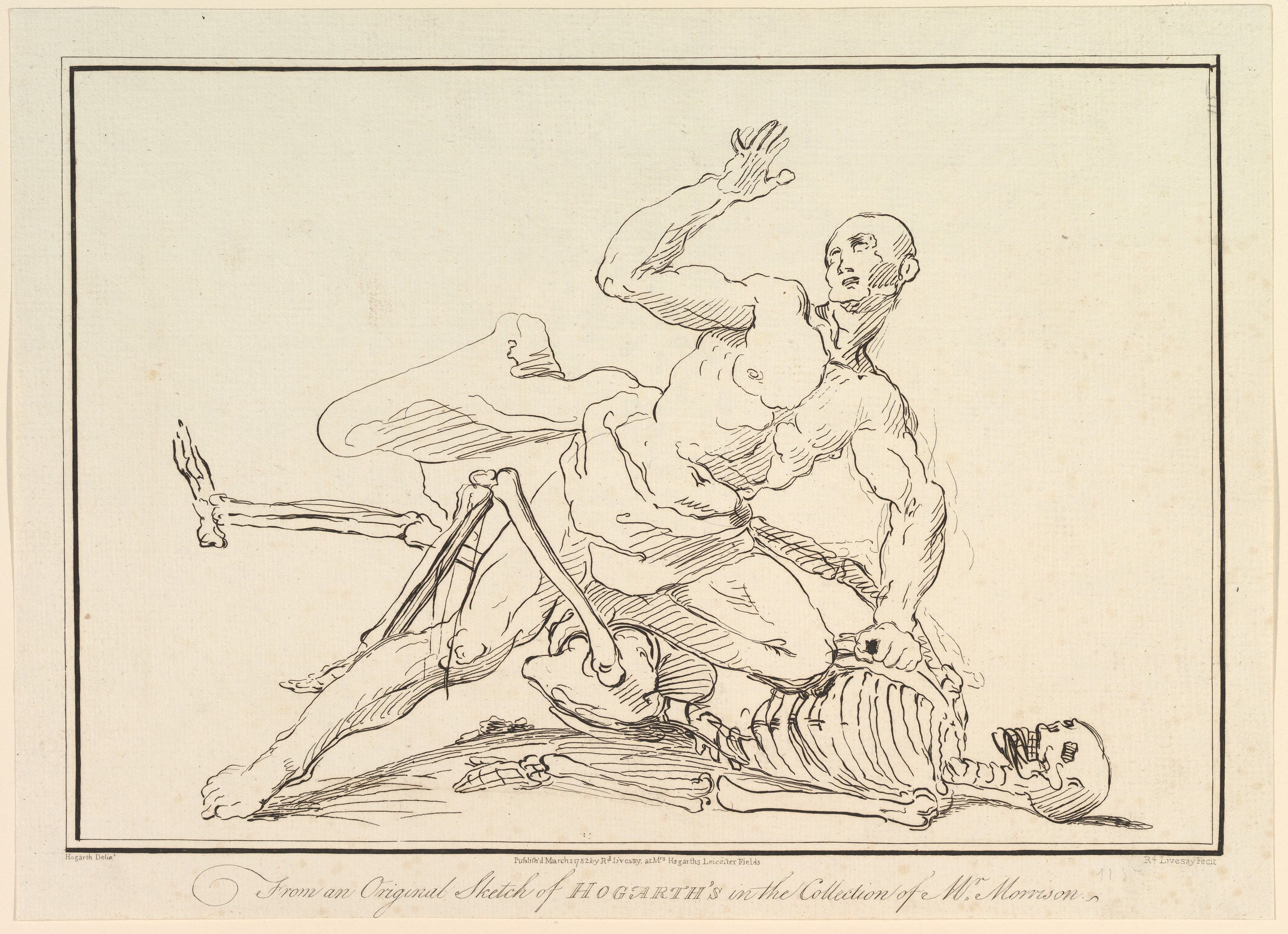 From an Original Sketch of William Hogarth's in the Collection of Mr. Morrison
