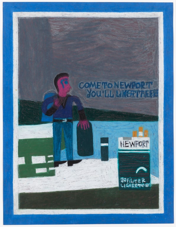 Newport and Man on Beach