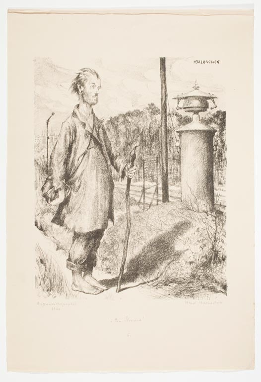 Ein Stromer, from the portfolio Hans Baluschek—6 Original Lithographs