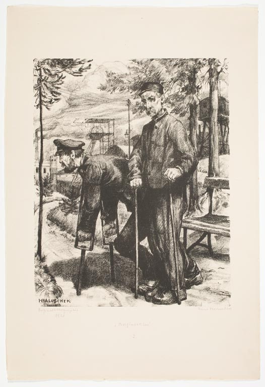 Invalids, from the portfolio Hans Baluschek—6 Original Lithographs