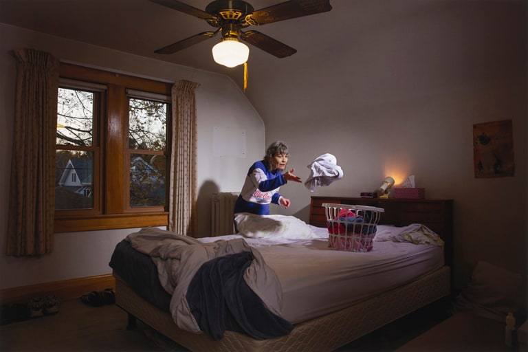 I wash the sheets every week. When I was growing up laundry meant we had to get the water outside from the pump, carry it in, heat it up on the gas stove in a boiler, and then dump it into the ringer washing machine. It had an agitator and a motor so the clothes would get washed in the hot, soapy water. They went through the ringer, rinse tub, and then the ringer again. After, we’d hang them on the line outside (in bitter weather, we dried them in the house). I have an automatic washer and dryer