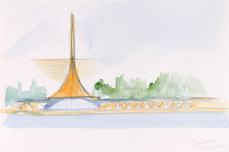 View from Lake, Burke Brise Soleil Open