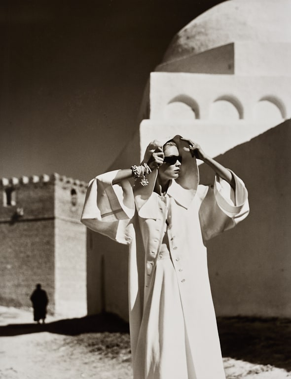 Natalie in Grès Coat, Kairouan